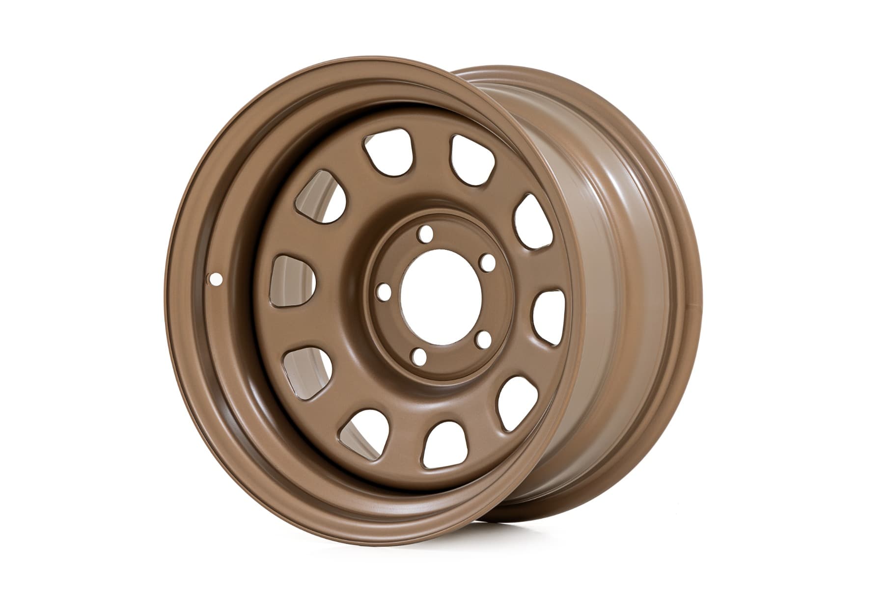 Bronze Finish Steel Wheel with 10-Slot D-Window Face