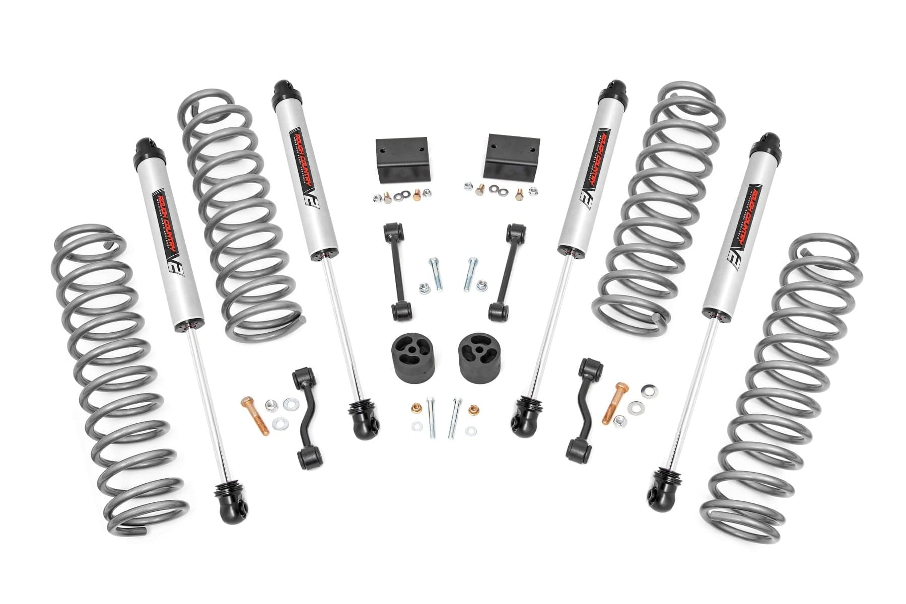 2.5-Inch Lift Kit with V2 Shocks for Jeep Wrangler JL 2-Door 4WD