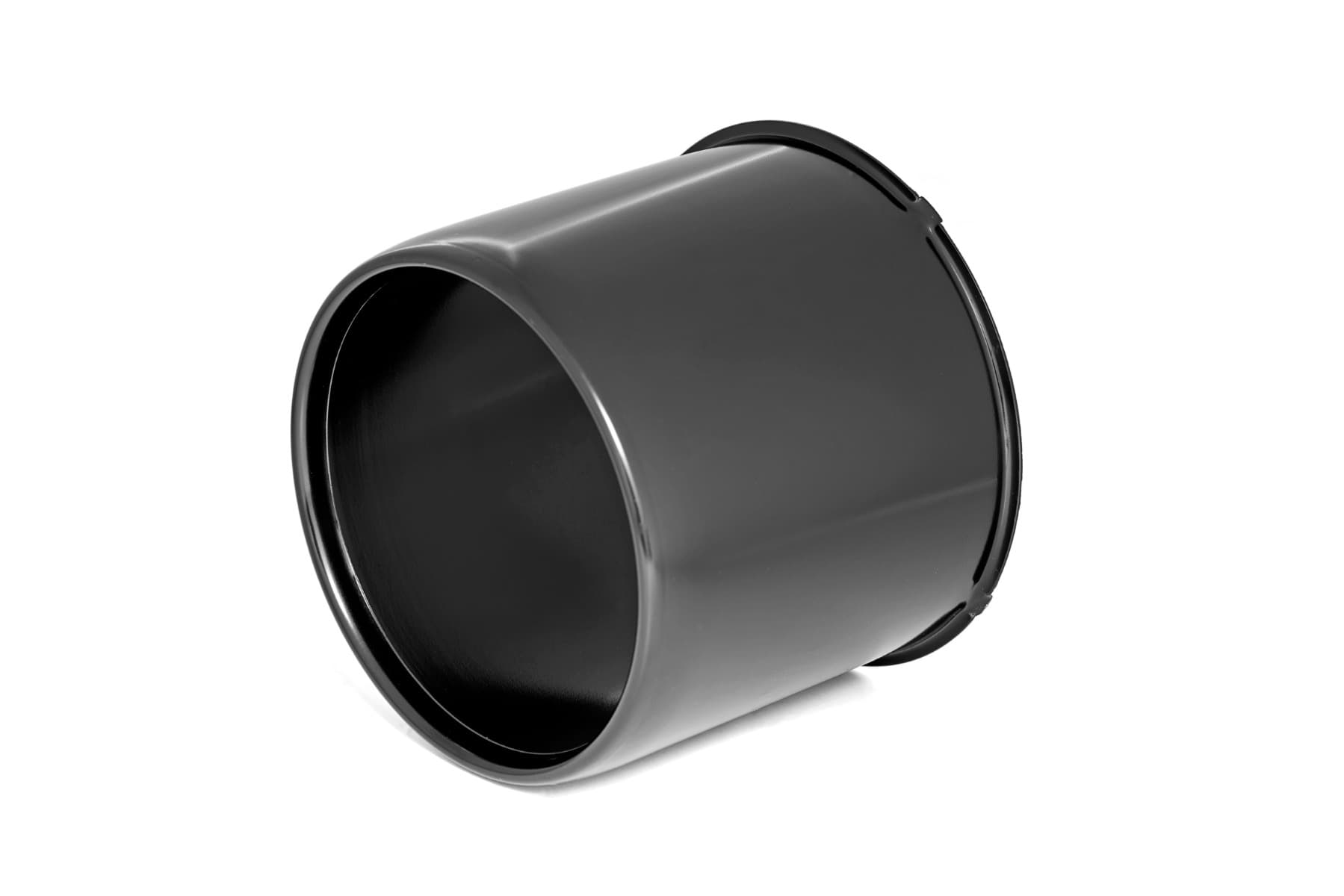 Black Center Cap for Steel Wheels — Push-Through Design