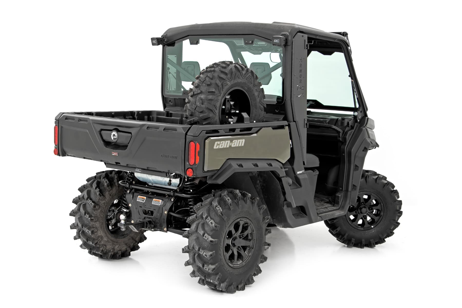 Side-Mount Spare Tire Carrier for UTV Beds
