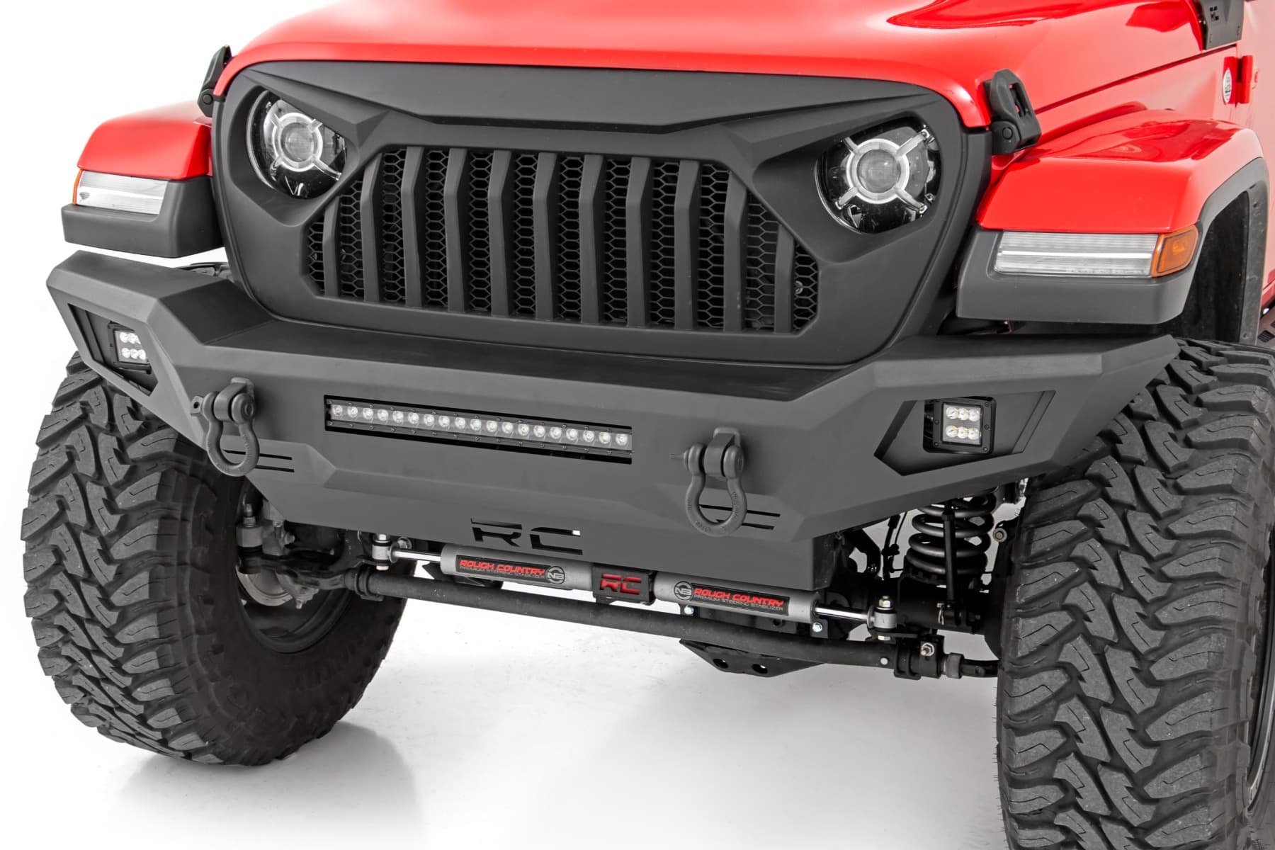Full-Width Pre-Runner Front Bumper with LED Light Bar