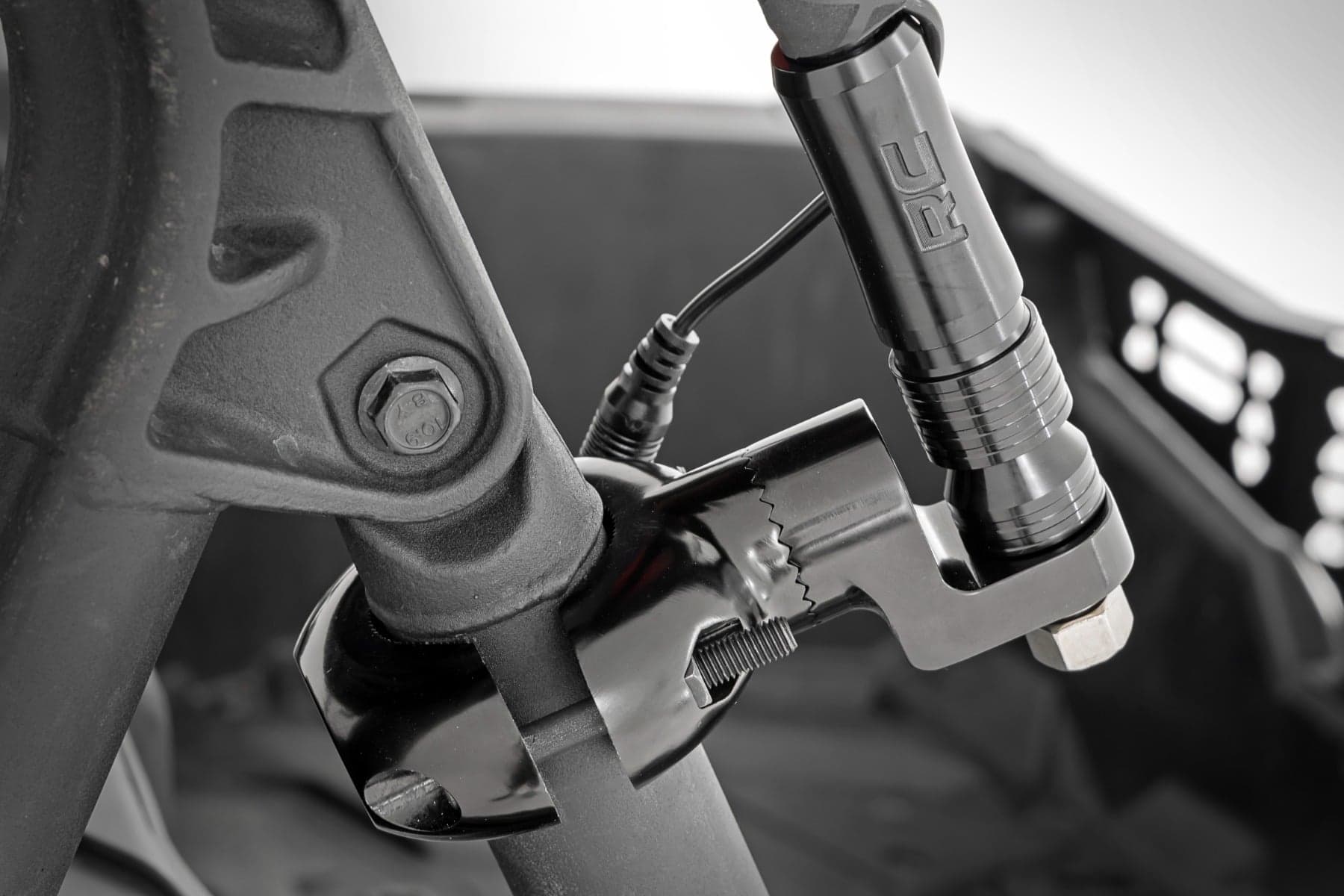 Universal LED Whip Mount for 1.25–2 in Roll Bars