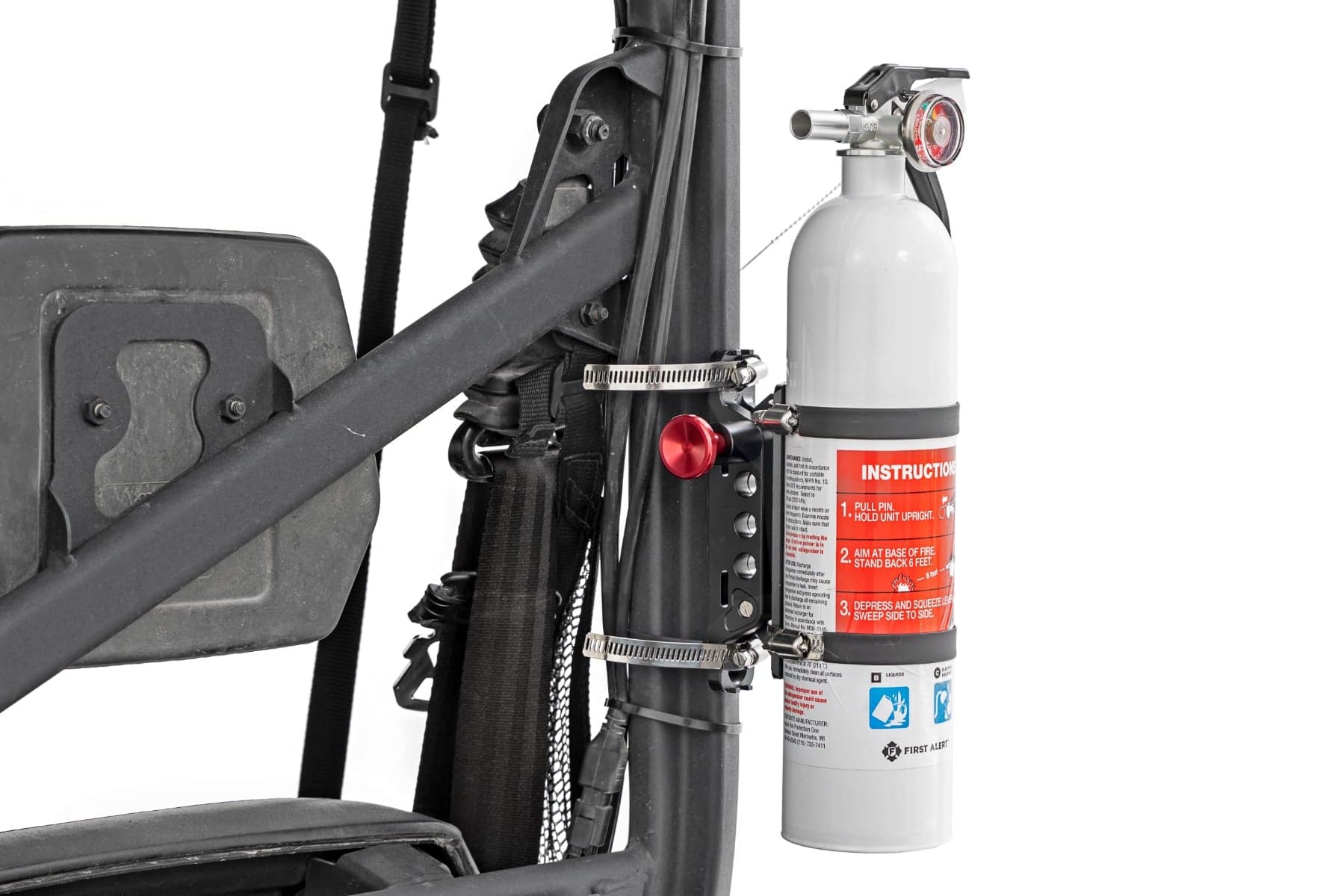 Universal Fire Extinguisher Mount for 2.5–3.5 in Roll Cage