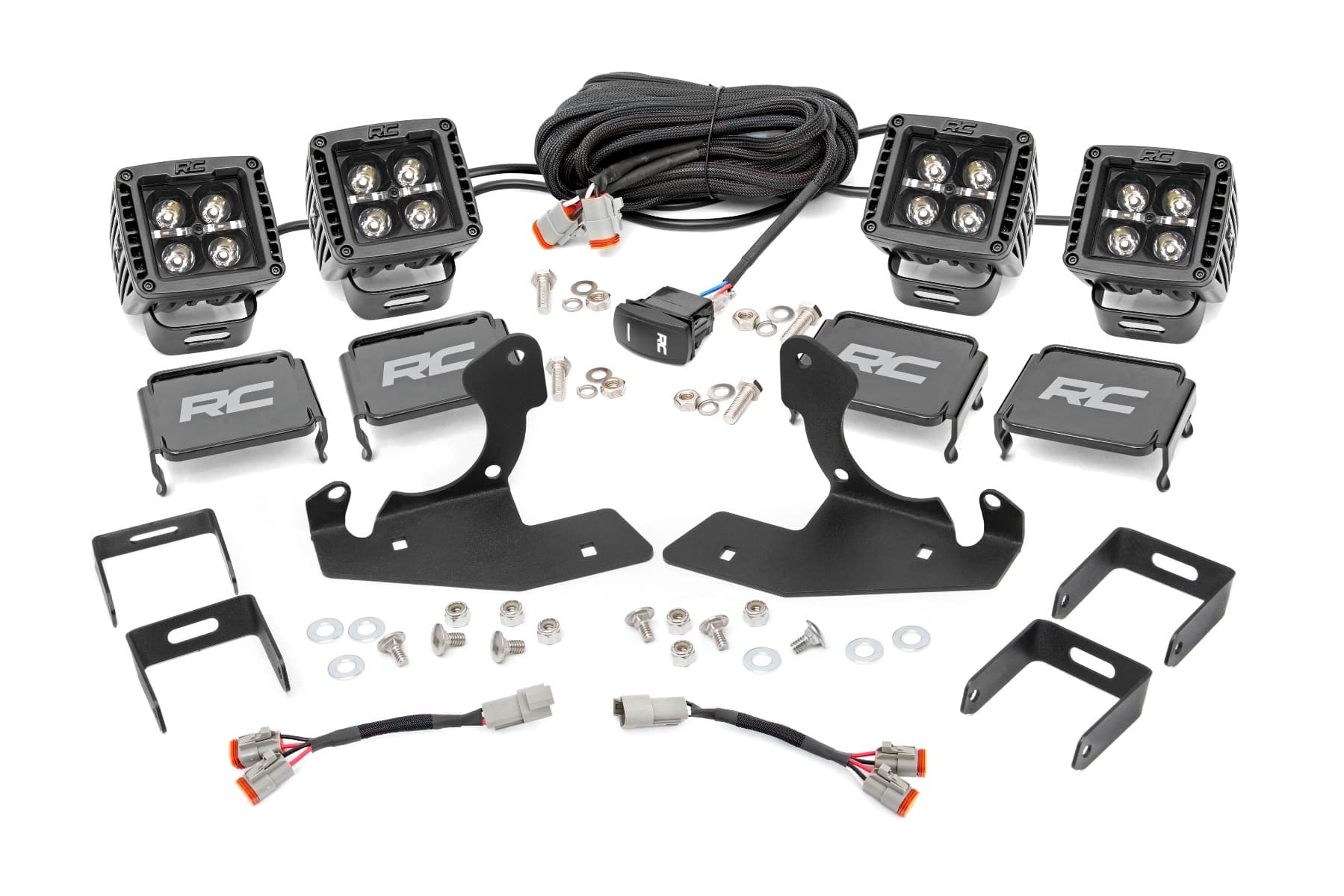 2-Inch Black Series LED Fog Light Kit for Silverado HD