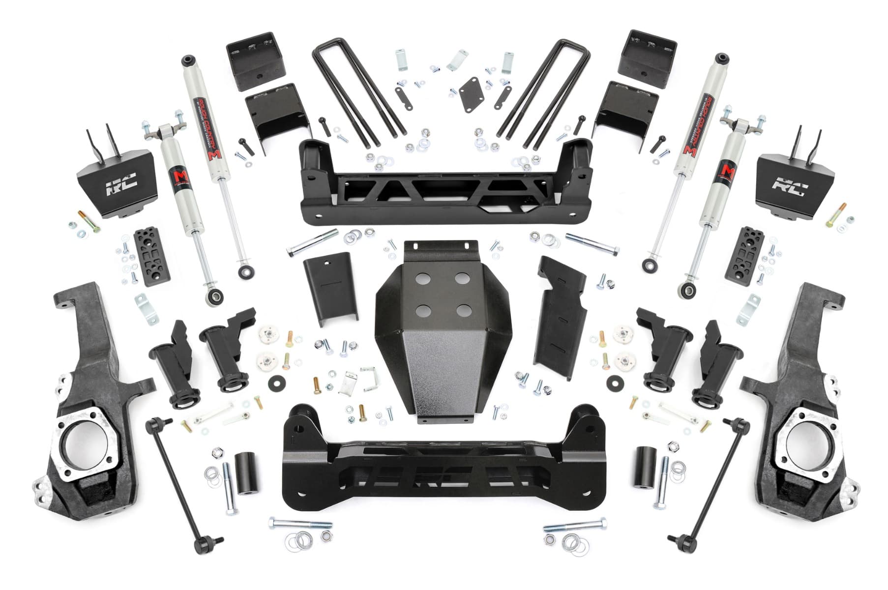 5-Inch Torsion Drop Lift Kit with M1 Monotube Shocks, Chevy HD