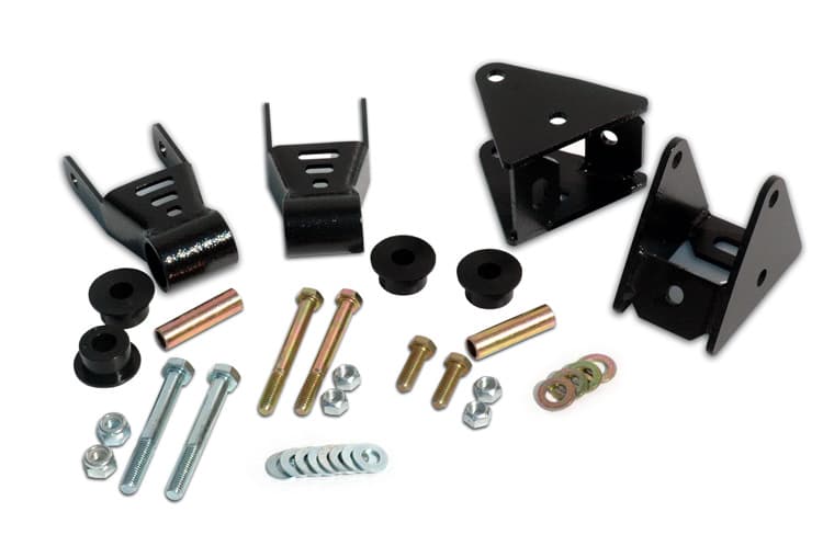 Front Shackle Reversal Kit for 1987–1995 Jeep Wrangler 4WD