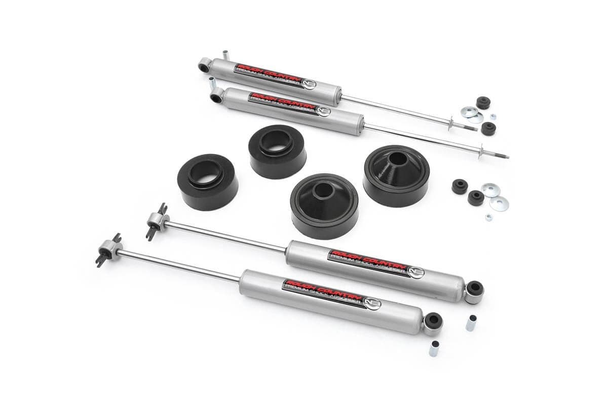 1.75-Inch Lift Kit with N3 Shocks for 2007–2017 Jeep Wrangler