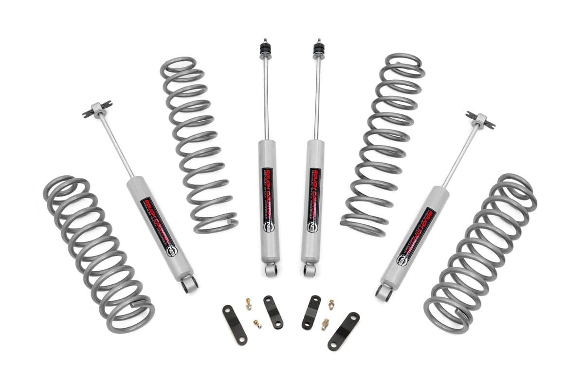 2.5-Inch Lift Kit with N3 Shocks for 2007–2017 Jeep Wrangler 4WD