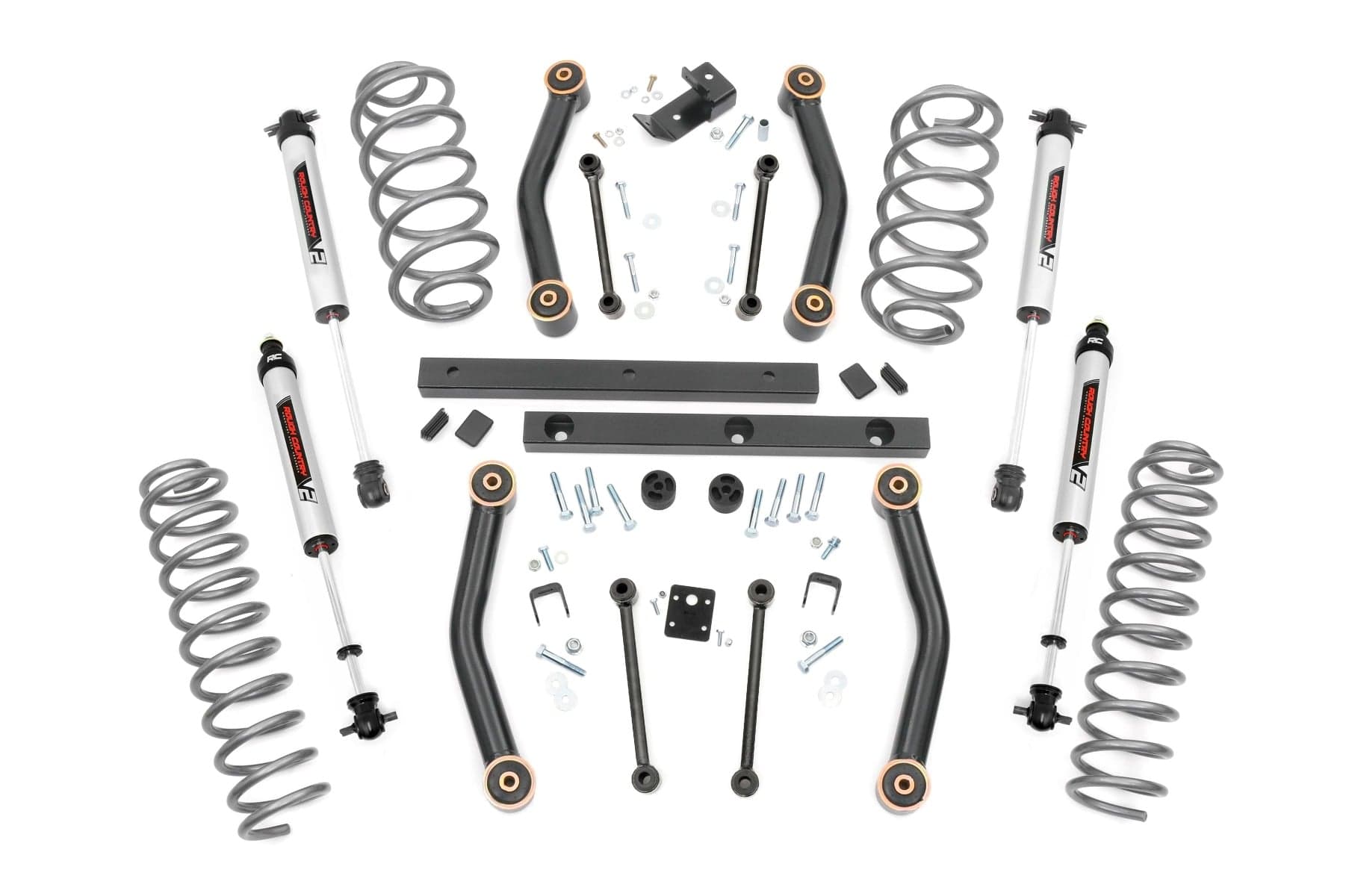 4-Inch Lift Kit with V2 Shocks for Jeep Wrangler TJ 4WD (1997–2002)