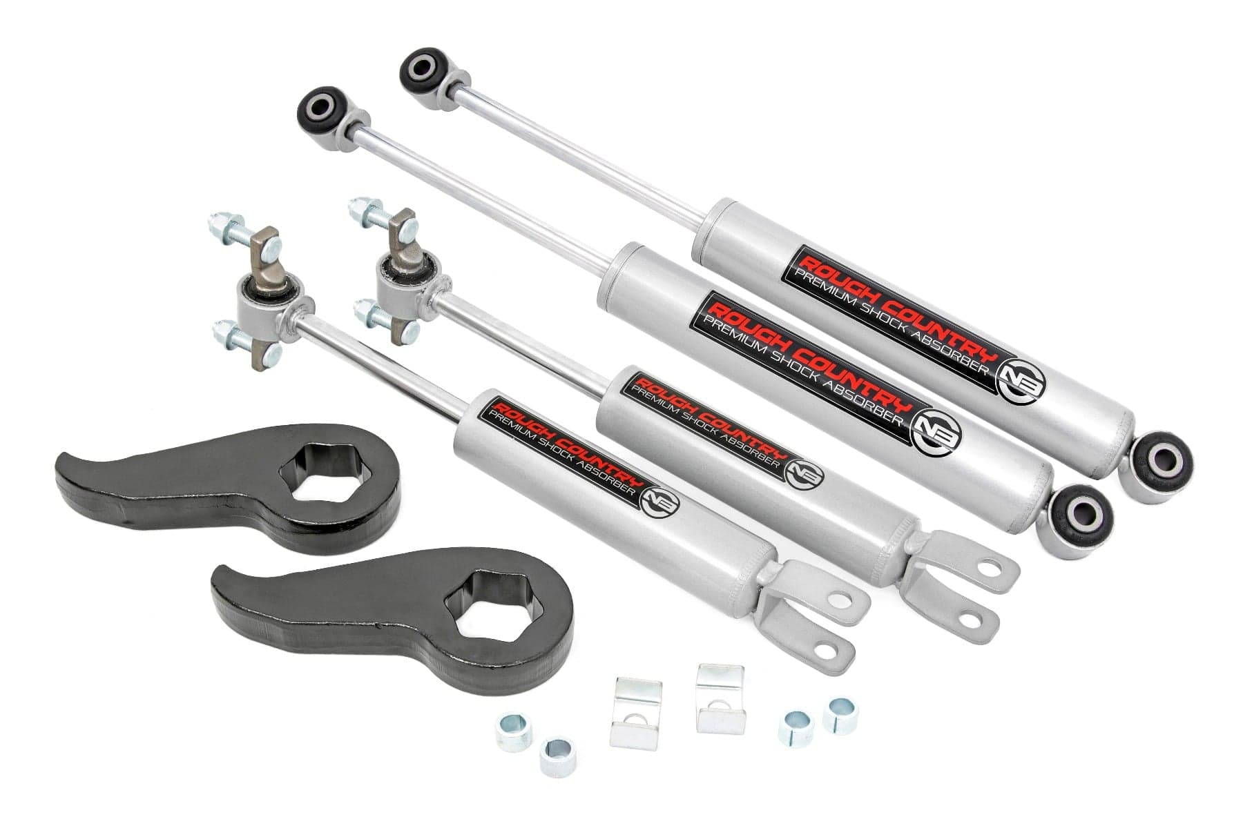 1.5-2 Inch Leveling Kit with N3 Shocks for Silverado/Sierra HD