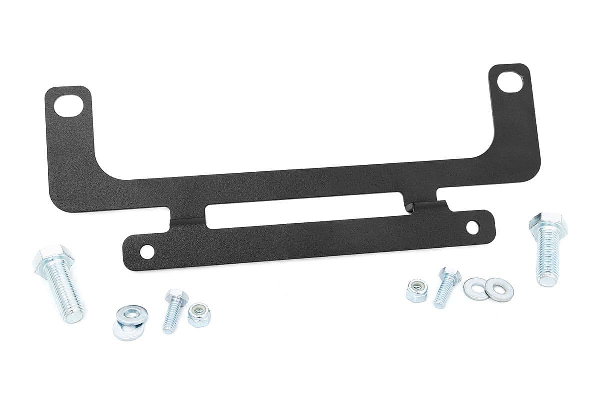 Winch License Plate Relocation Bracket