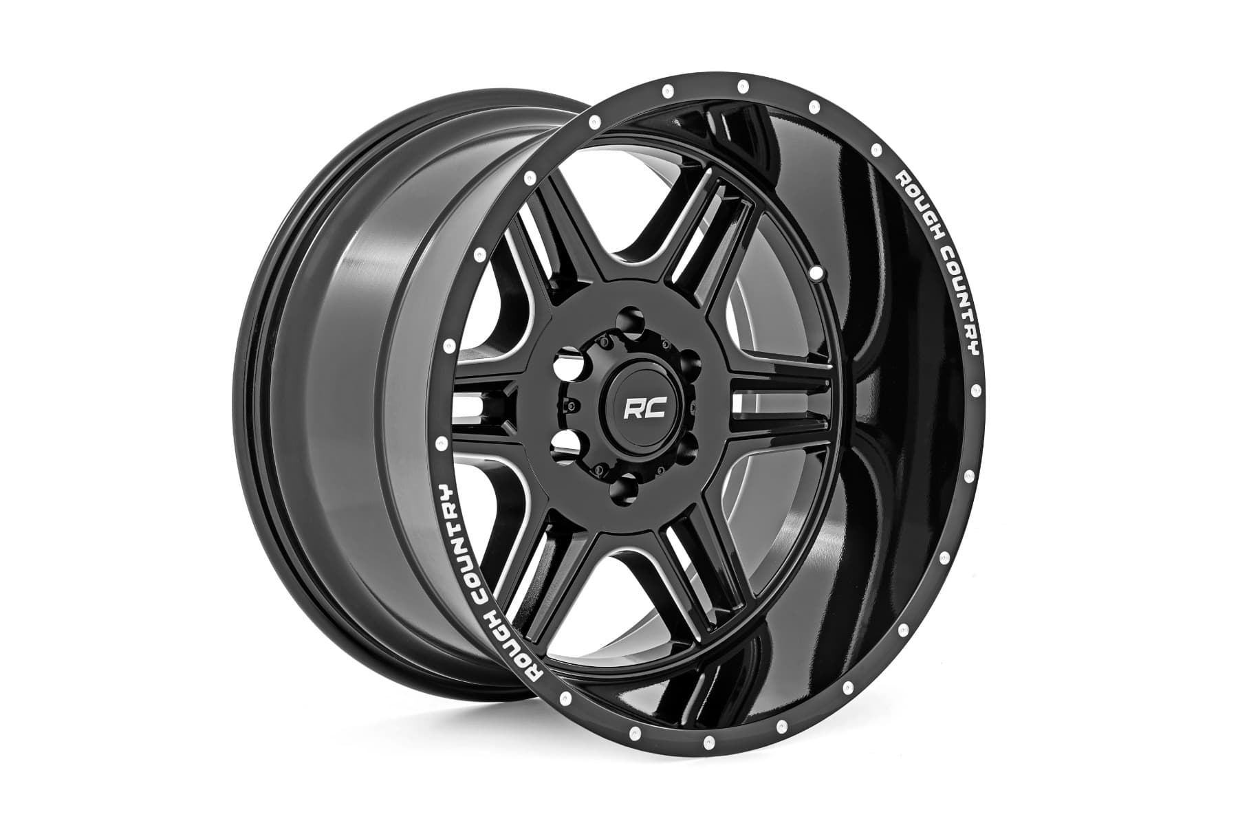 92 Series Wheel in Gloss Black with Milled Accents — Part 92181812