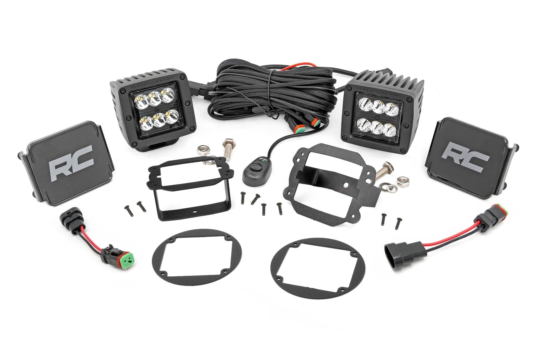 Rough Country pod & cube light for Jeep Wrangler (2010–2017)