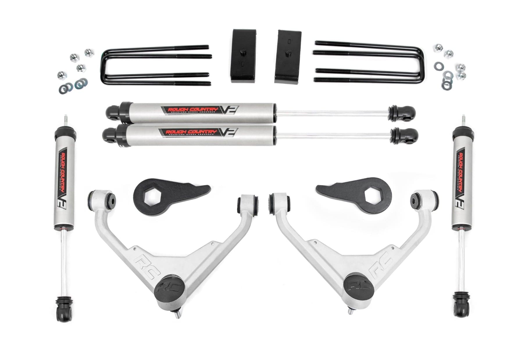3 Inch Lift Kit with V2 Shocks for FT-Code Chevy/GMC 2500HD (01-10)