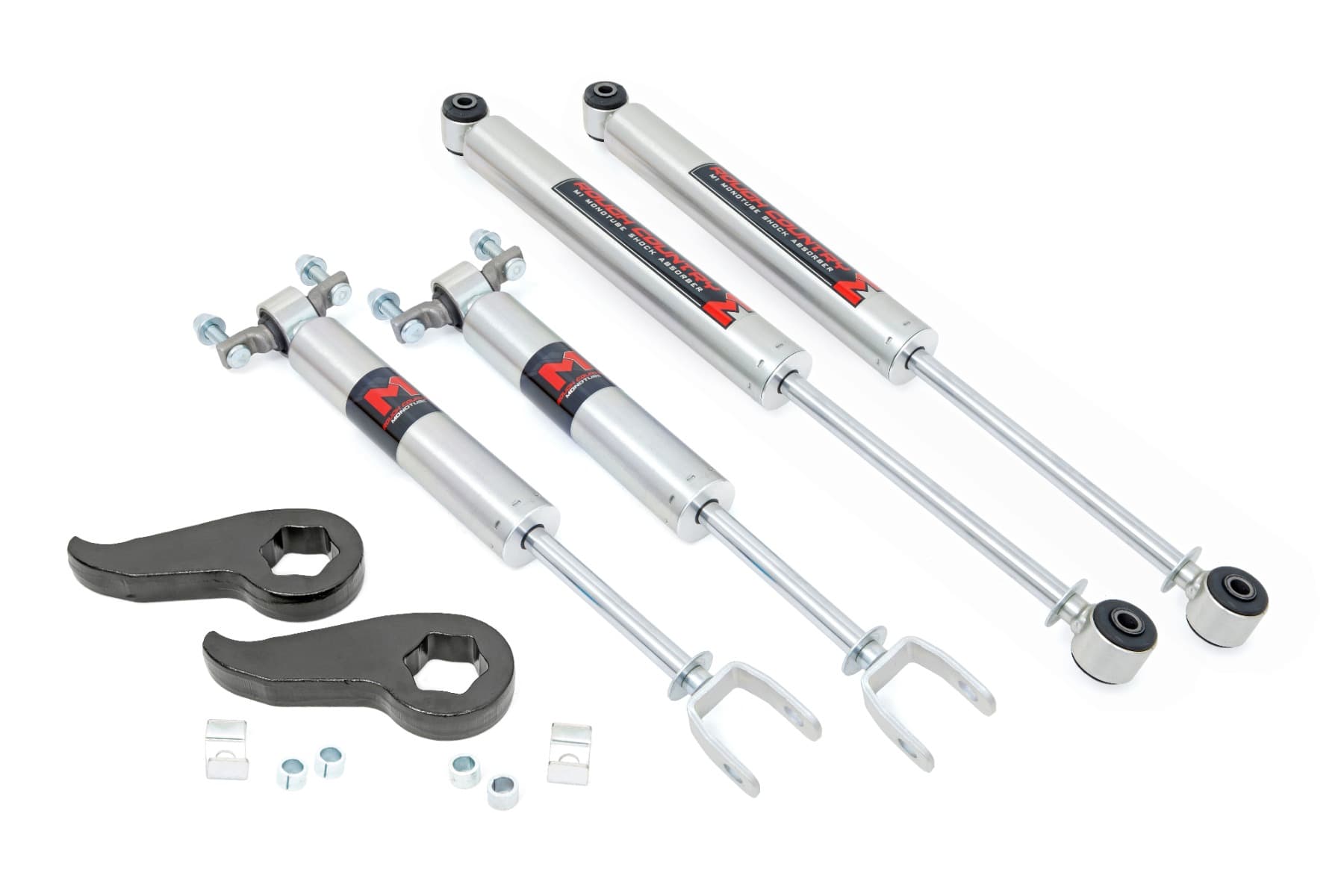 1.5-2 Inch Leveling Kit with M1 Monotube Shocks (2011-2019 HD)