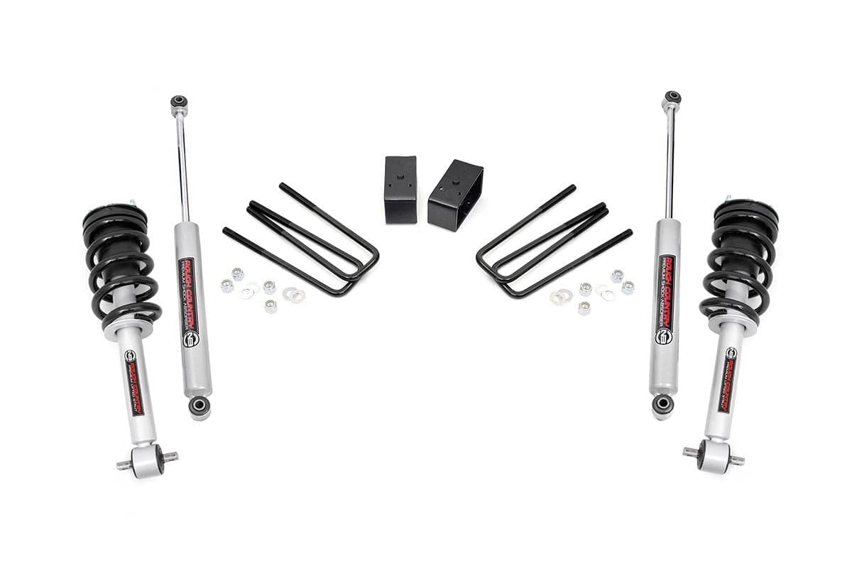 3.5-Inch Lift Kit with N3 Shocks for Silverado/Sierra 2WD (2007–2013)