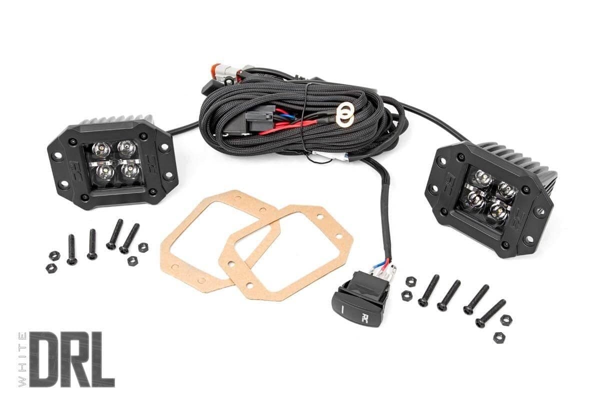 2-Inch Black Series LED Light Pods with DRL