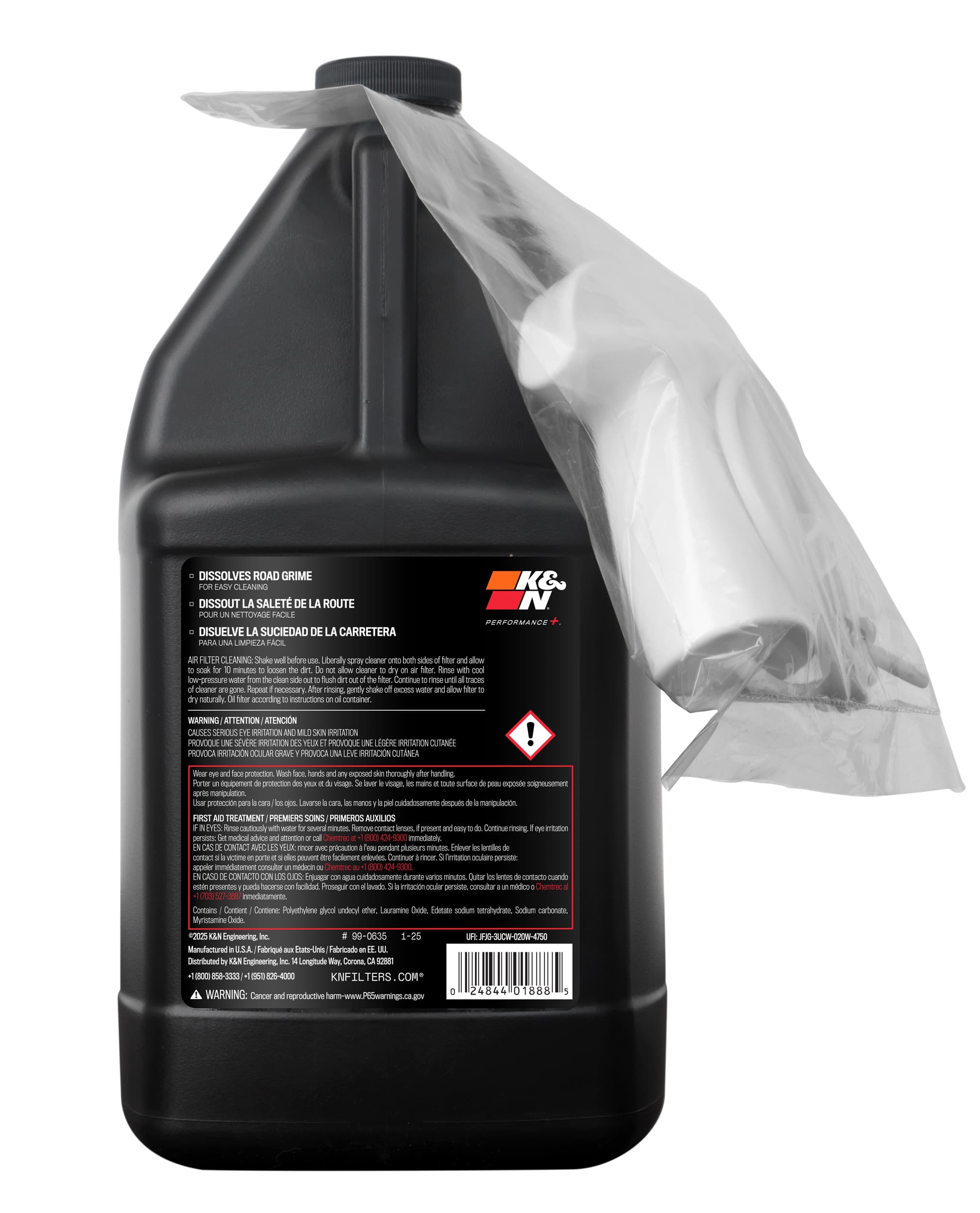 K&N Power Kleen, Air Filter Cleaner - 1 gal 99-0635