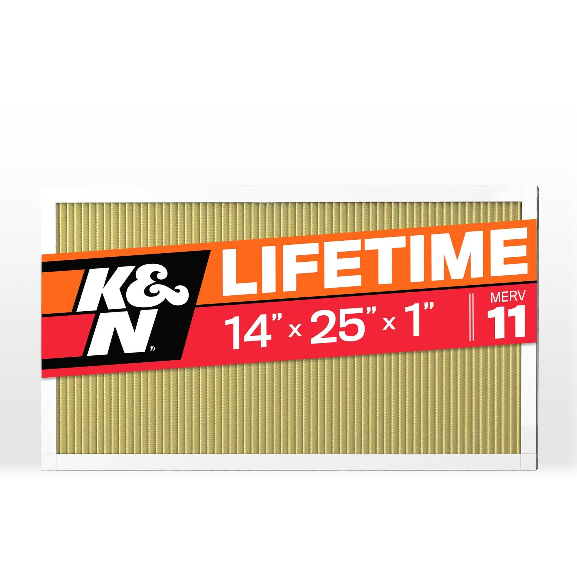 K&N HVAC FILTER; 14 X 25 X 1, MERV 11 HVC-11425