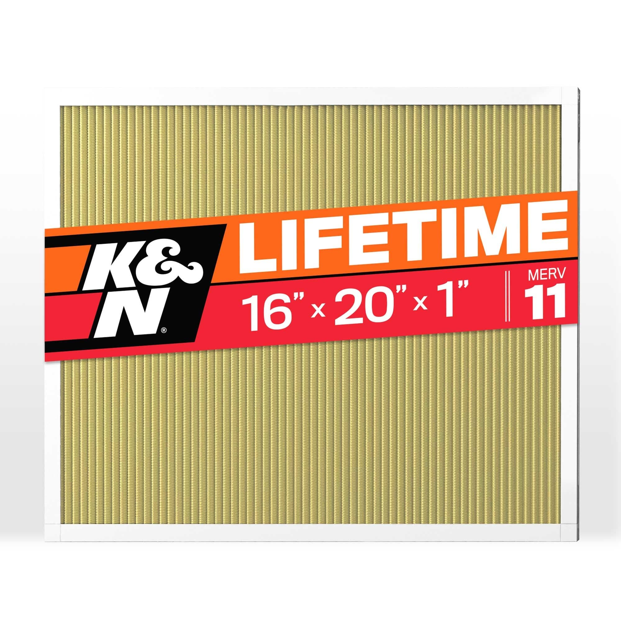 K&N HVAC FILTER; 16 X 20 X 1, MERV 11 HVC-11620