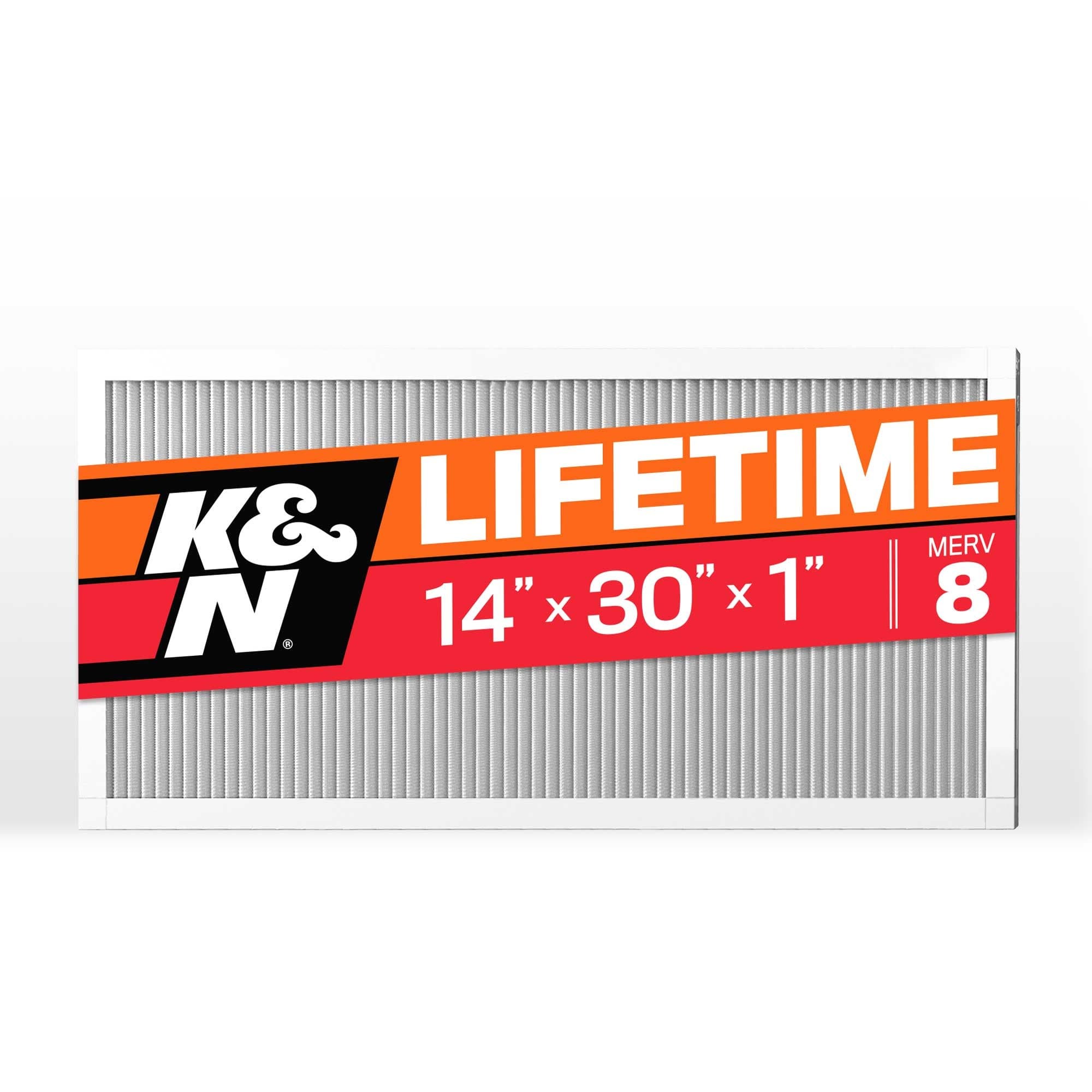 K&N HVAC Filter; 14 x 30 x 1, MERV 8 HVC-8-11430