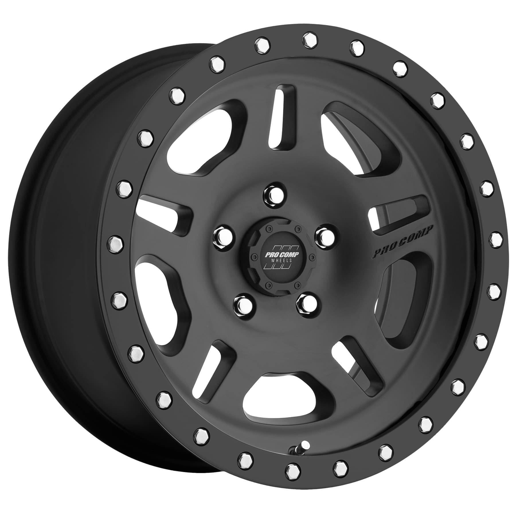Pro Comp La Paz Satin Black 17x8.5 5x5 4.75BS Offset 0mm Cap P/N 502932700 5029-78573