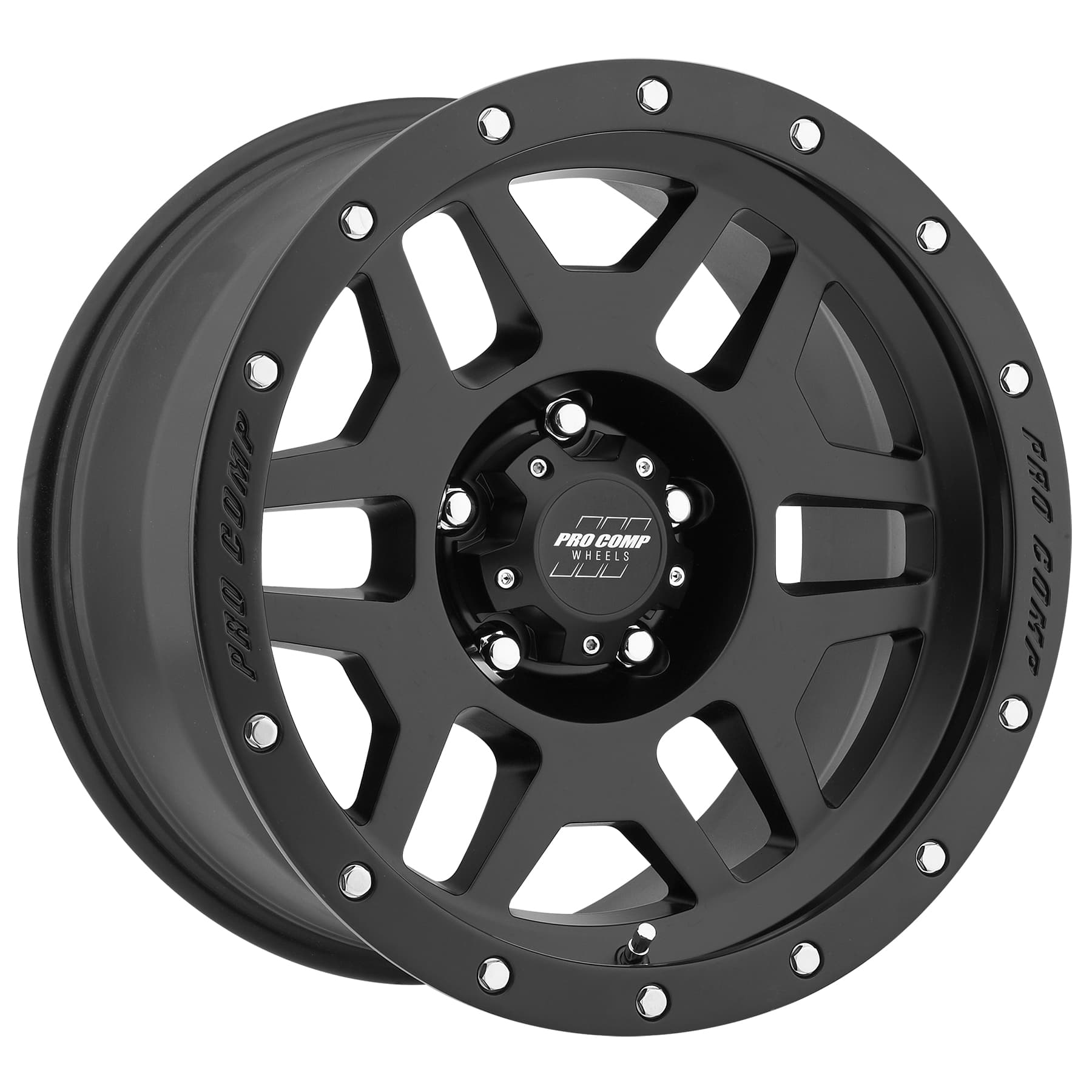 Pro Comp Phaser Satin Black 18x9 5x5 5BS Offset 0mm Cap P/N 5041550000 5041-897350