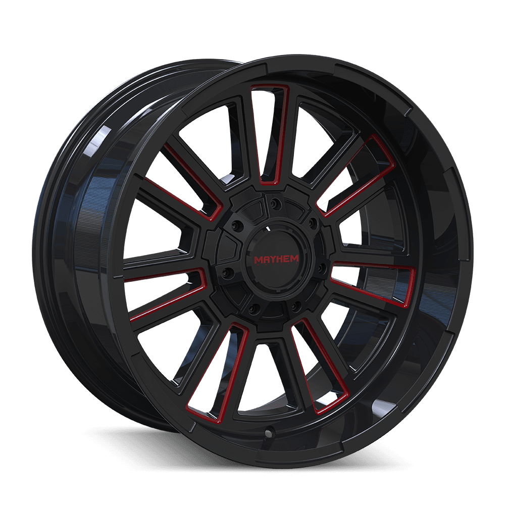 Mayhem APOLLO (8115) GLOSS BLACK MILLED PRISM RED 8115-2970BTR