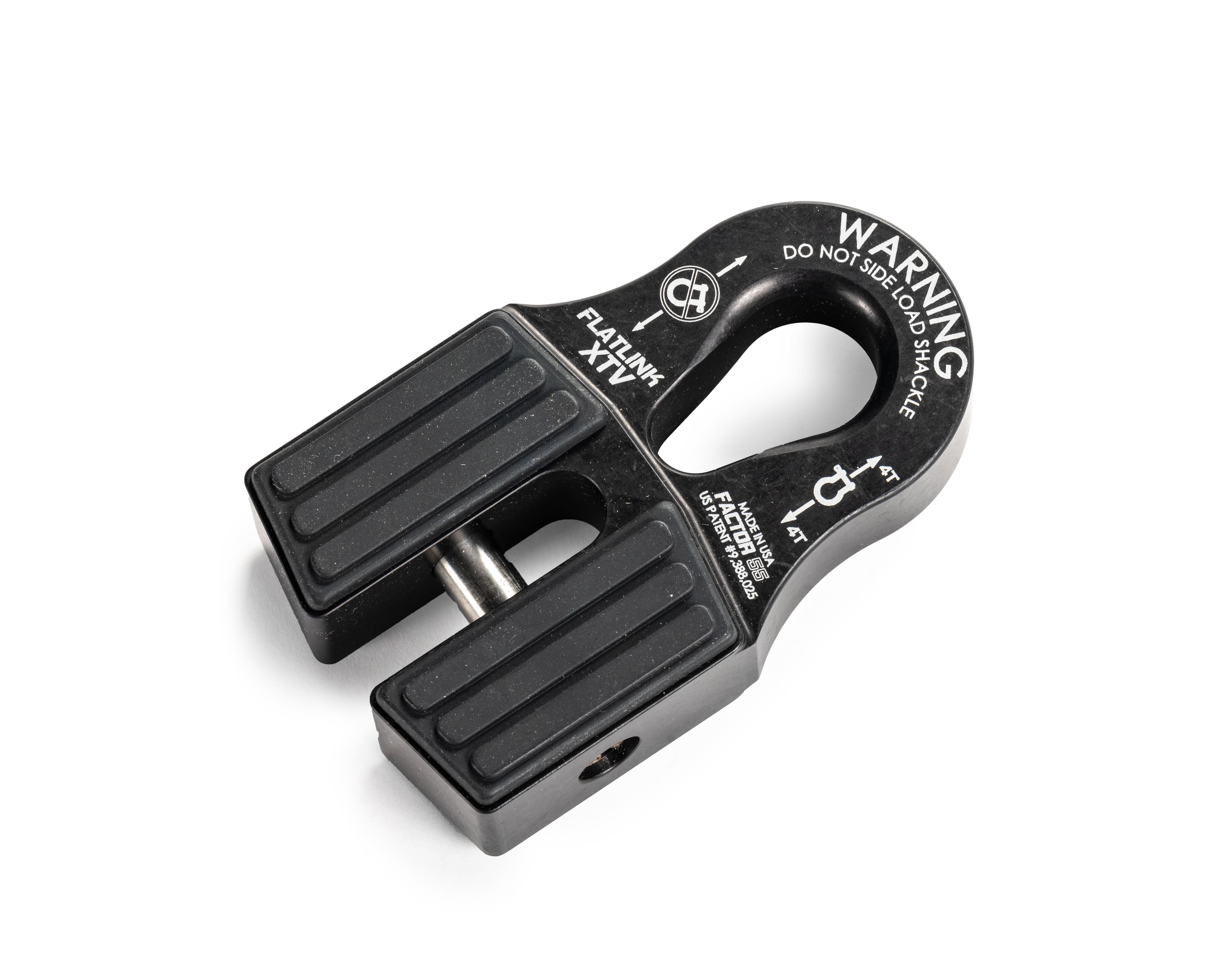 Factor 55 FLATLINK XTV WINCH SHACKLE MOUNT -- BLACK 00070-04