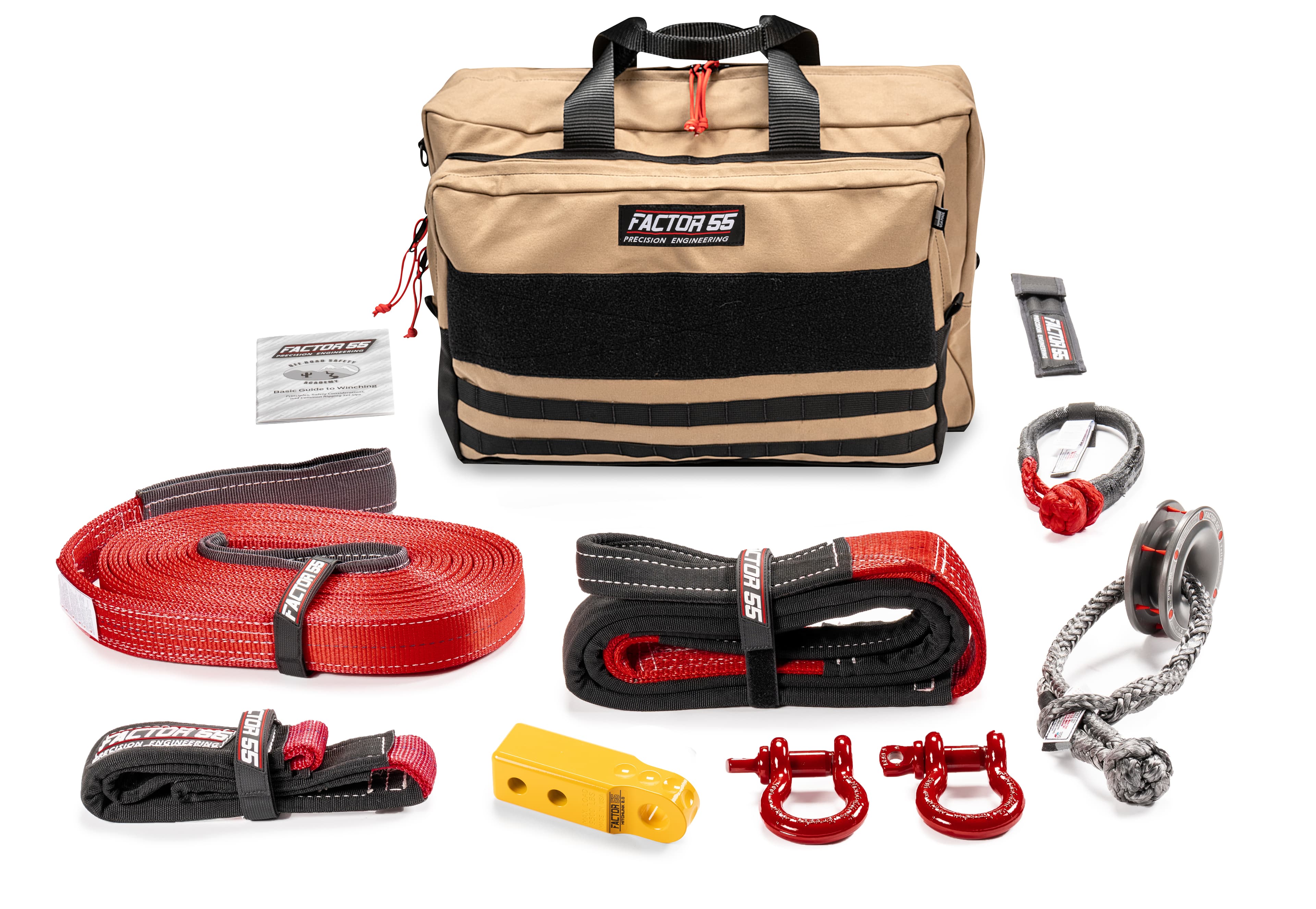 Factor 55 SAWTOOTH WINCH ACCESSORY KIT (YELLOW HITCHLINK AND LARGE BAG) 00475-03-LARGE