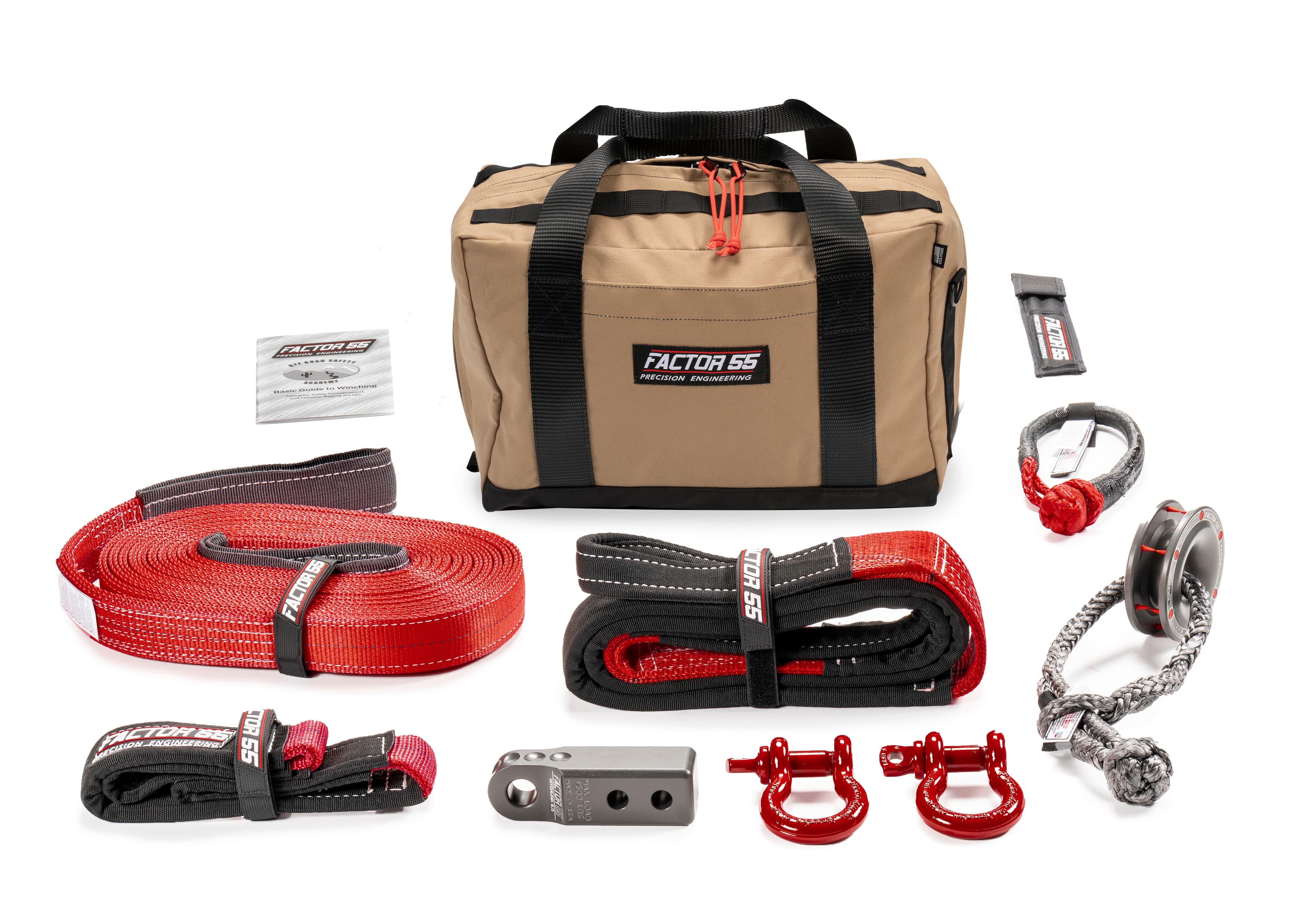Factor 55 SAWTOOTH WINCH ACCESSORY KIT (GRAY HITCHLINK AND MED BAG) 00475-06-MEDIUM