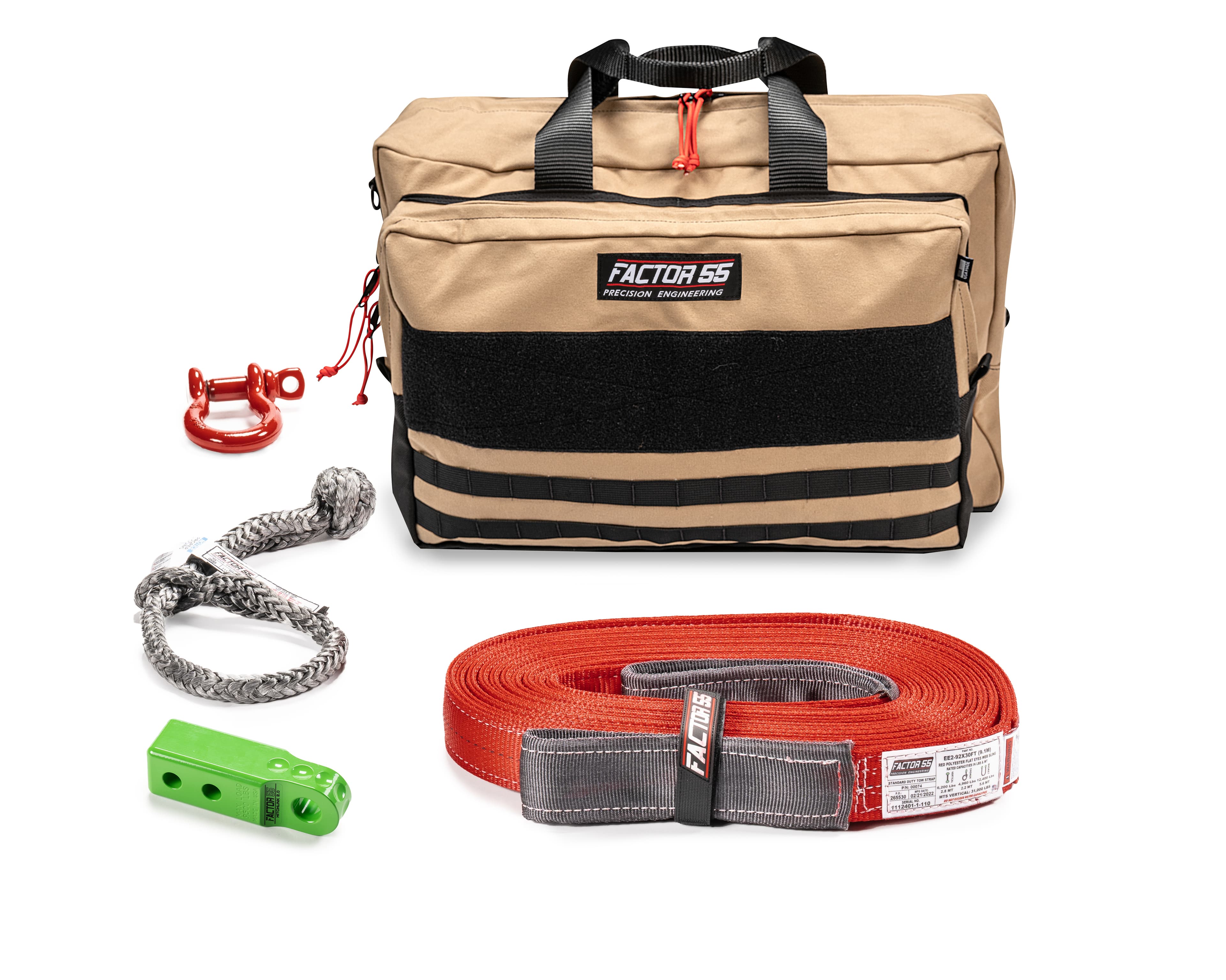 Factor 55 OWYHEE RECOVERY KIT (GREEN HITCHLINK AND LARGE BAG) 00485-08-LARGE