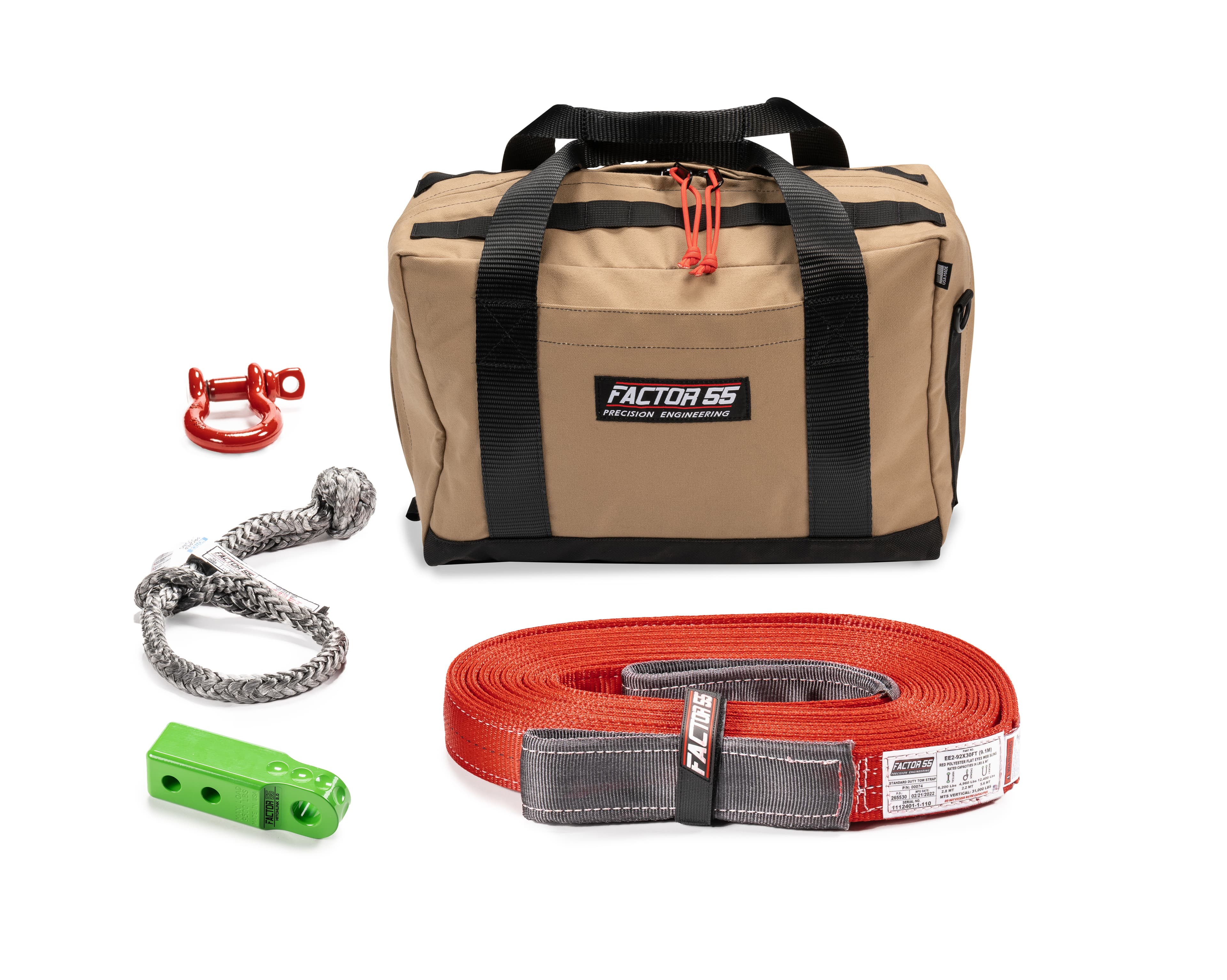 Factor 55 OWYHEE RECOVERY KIT (GREEN HITCHLINK AND MED BAG) 00485-08-MEDIUM