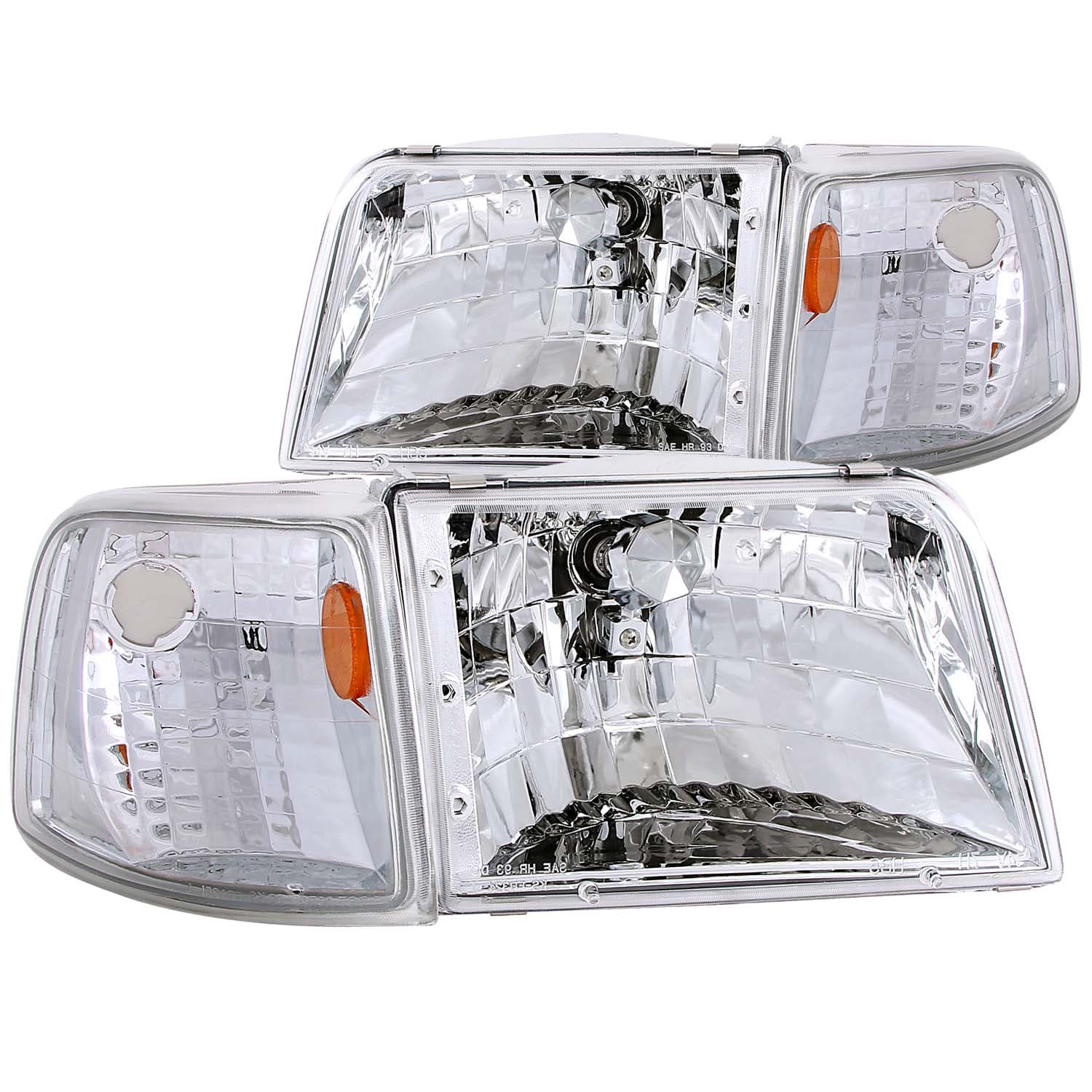 ANZO USA Crystal Headlight Set 111119