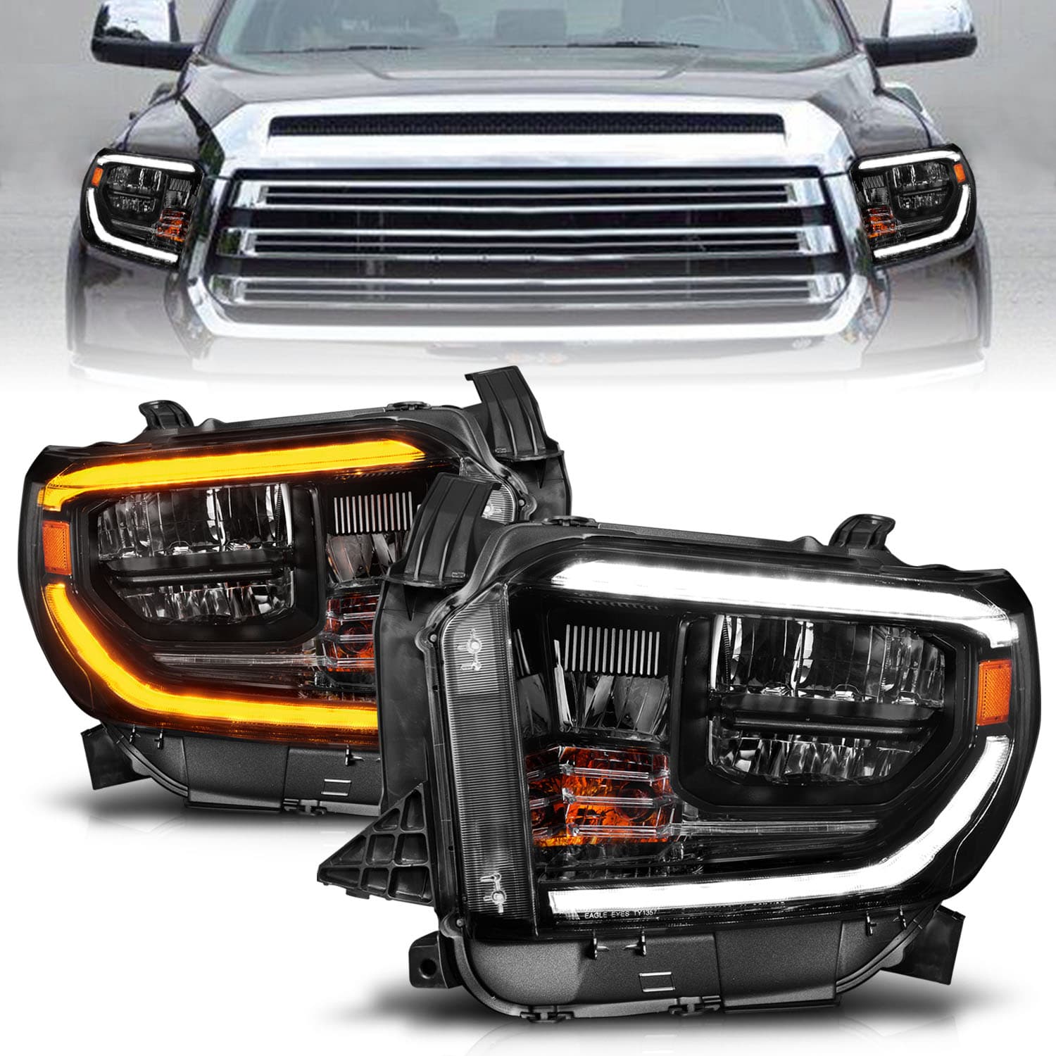 ANZO USA LED Crystal Headlight 111531