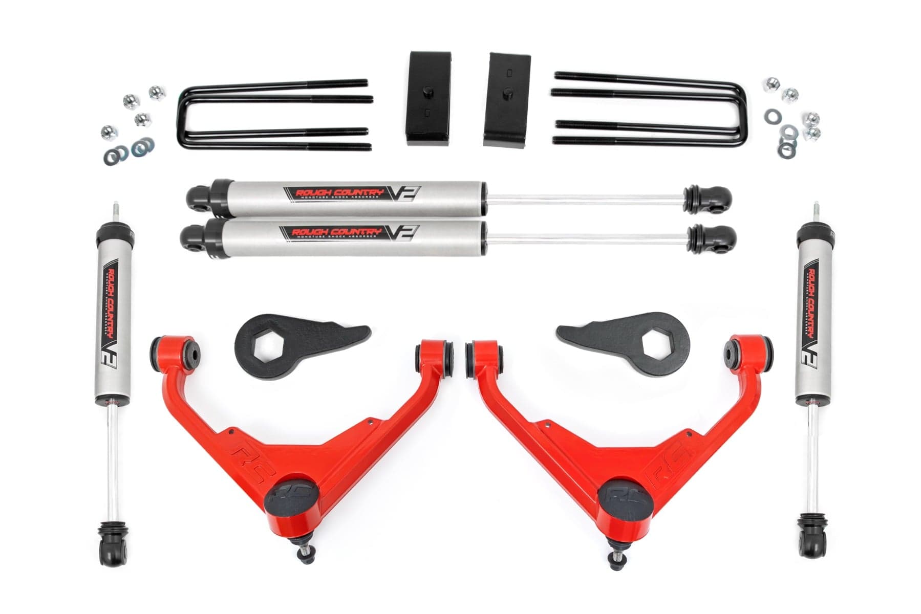 3-Inch Lift Kit with V2 Shocks for Chevy/GMC 2500HD (01-10)