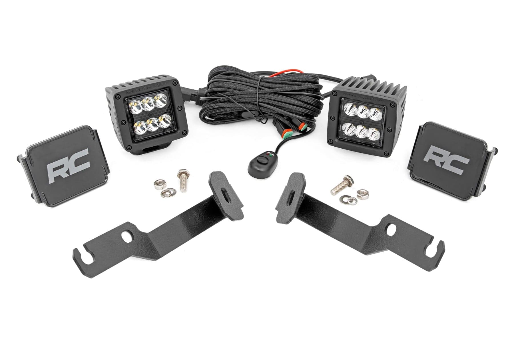 2-Inch Black Series LED Ditch Light Kit for 2005-2015 Tacoma