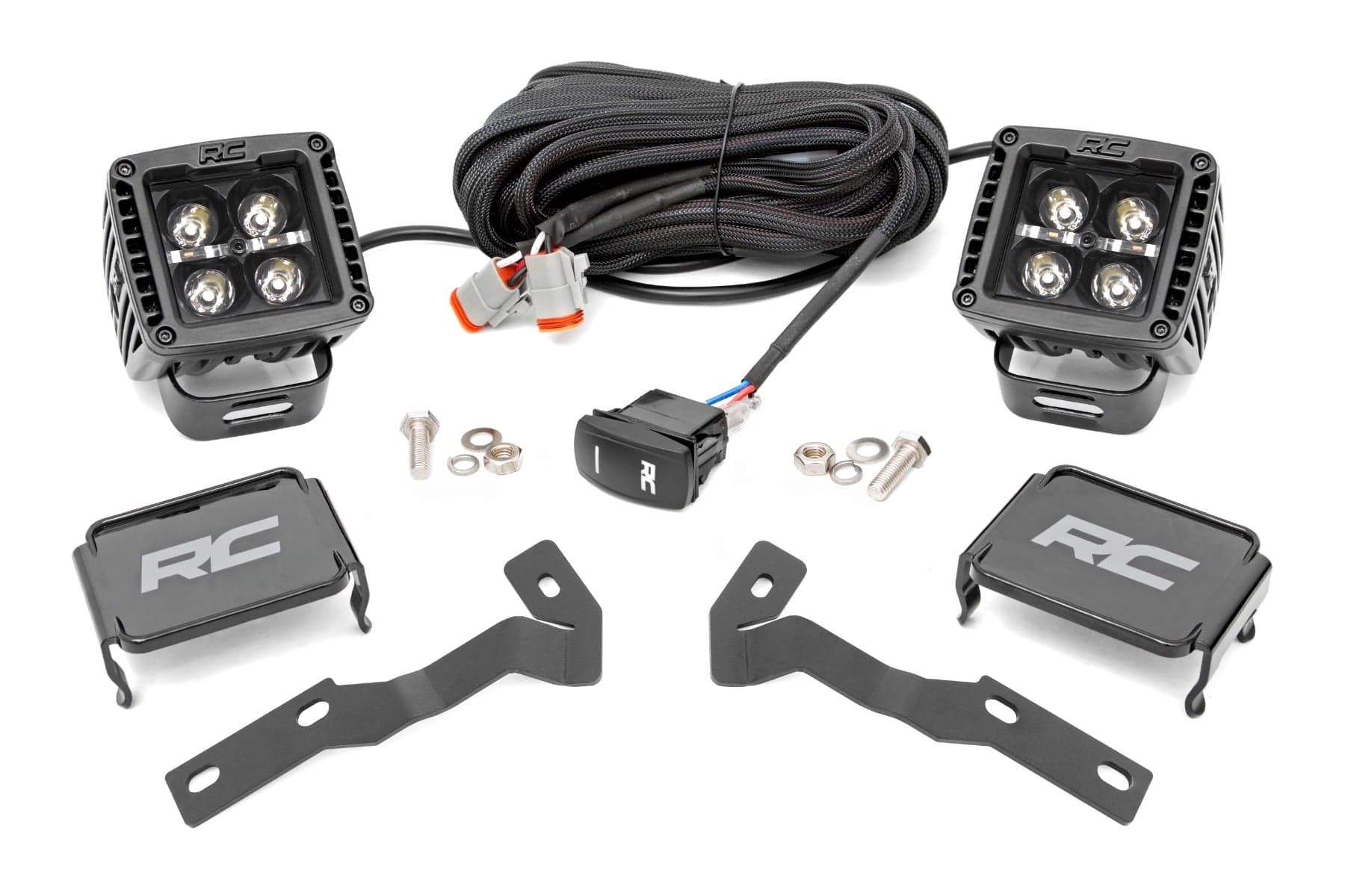 2-Inch Black Series LED Ditch Light Kit for 2016–2023 Toyota Tacoma — Part 71082
