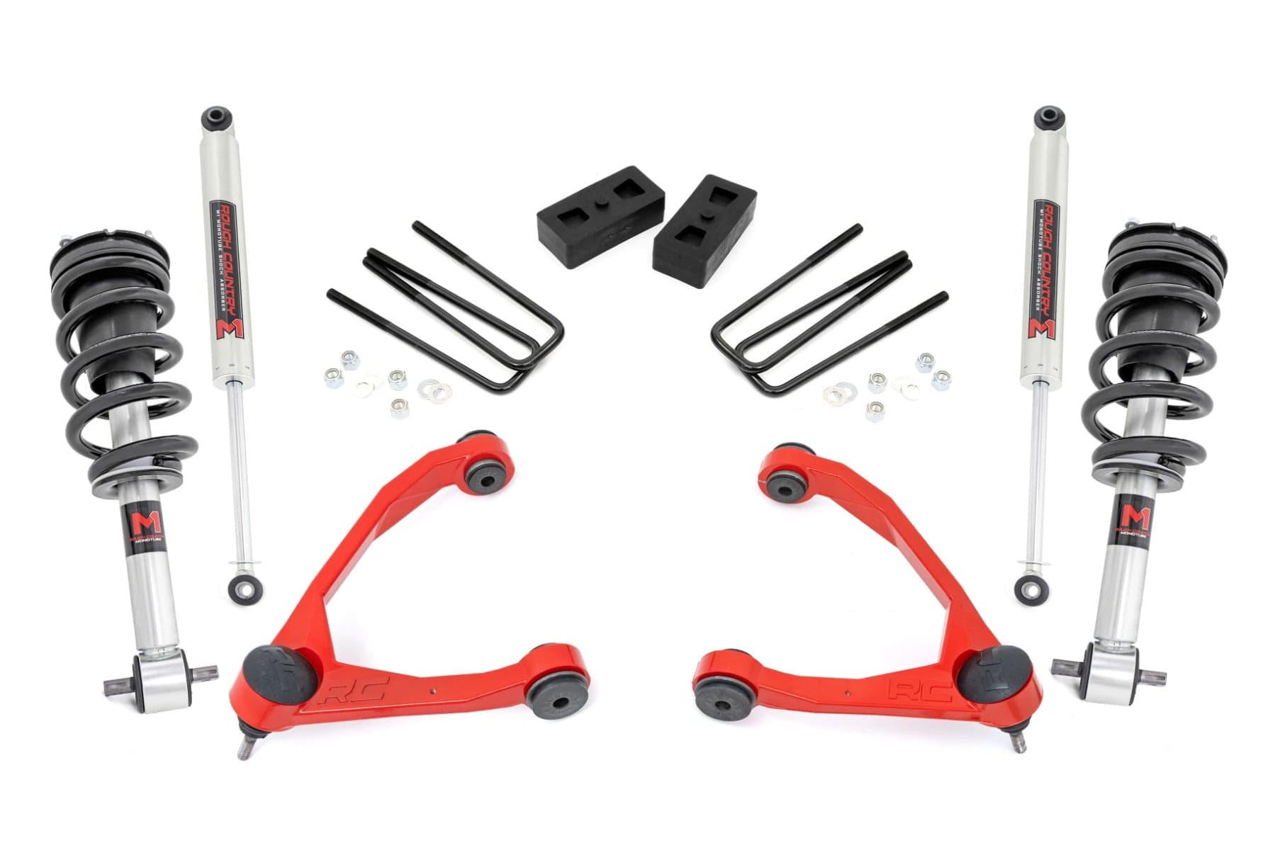 3.5-Inch M1 Lift Kit for Silverado/Sierra 1500 2WD (2007-2013) — Red