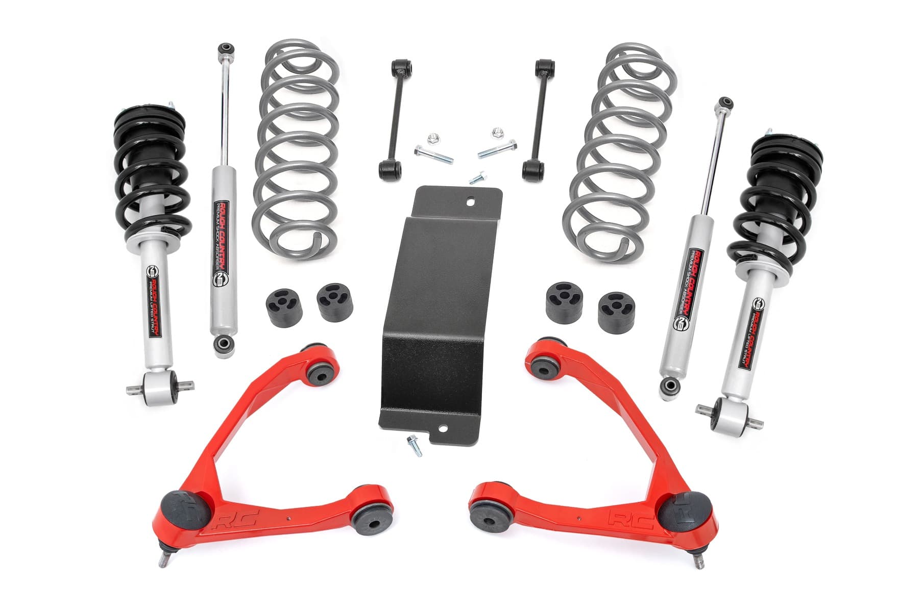 3.5-Inch N3 Lift Kit with Red Control Arms for Tahoe/Suburban