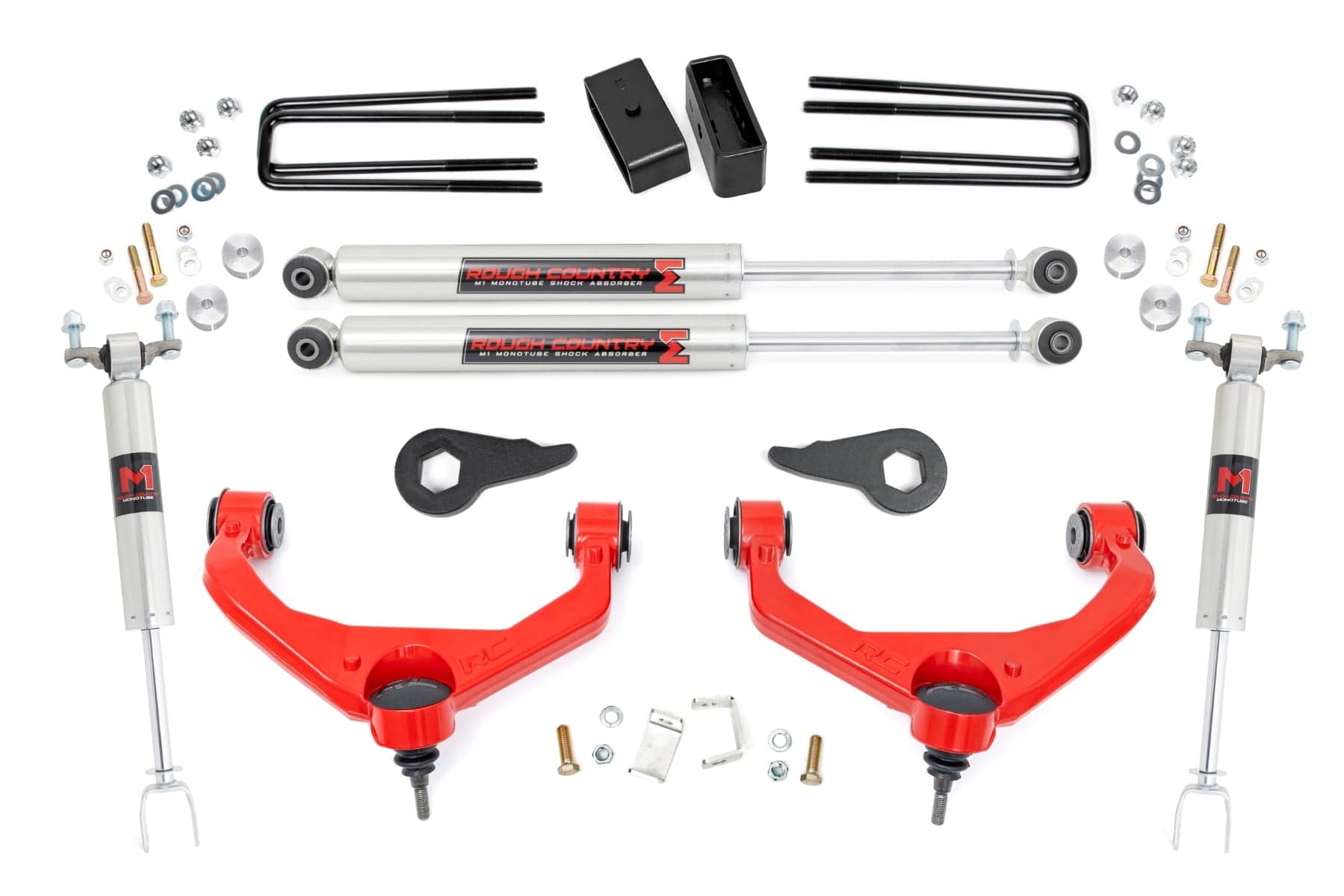 3.5-Inch Lift Kit with M1 Shocks for 2011–2019 Silverado/Sierra HD