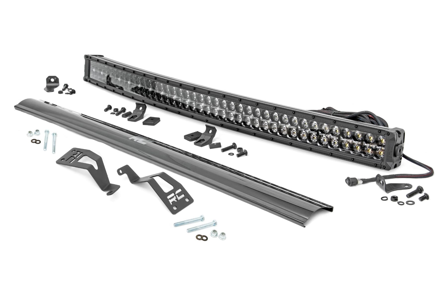 40-Inch Black Series Curved LED Light Bar Kit for Can-Am Maverick &