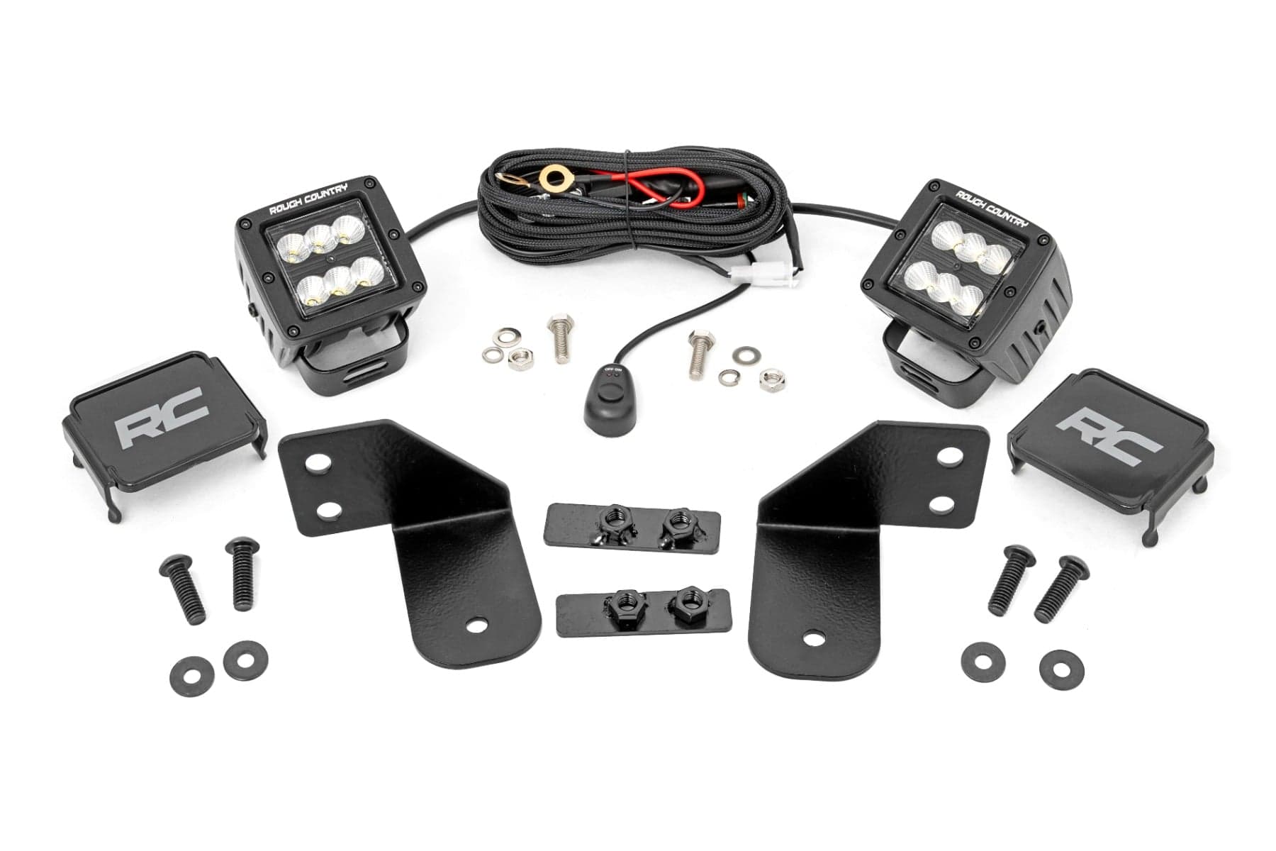 Rear Cage Mount LED Flood Pod Kit for Polaris Ranger