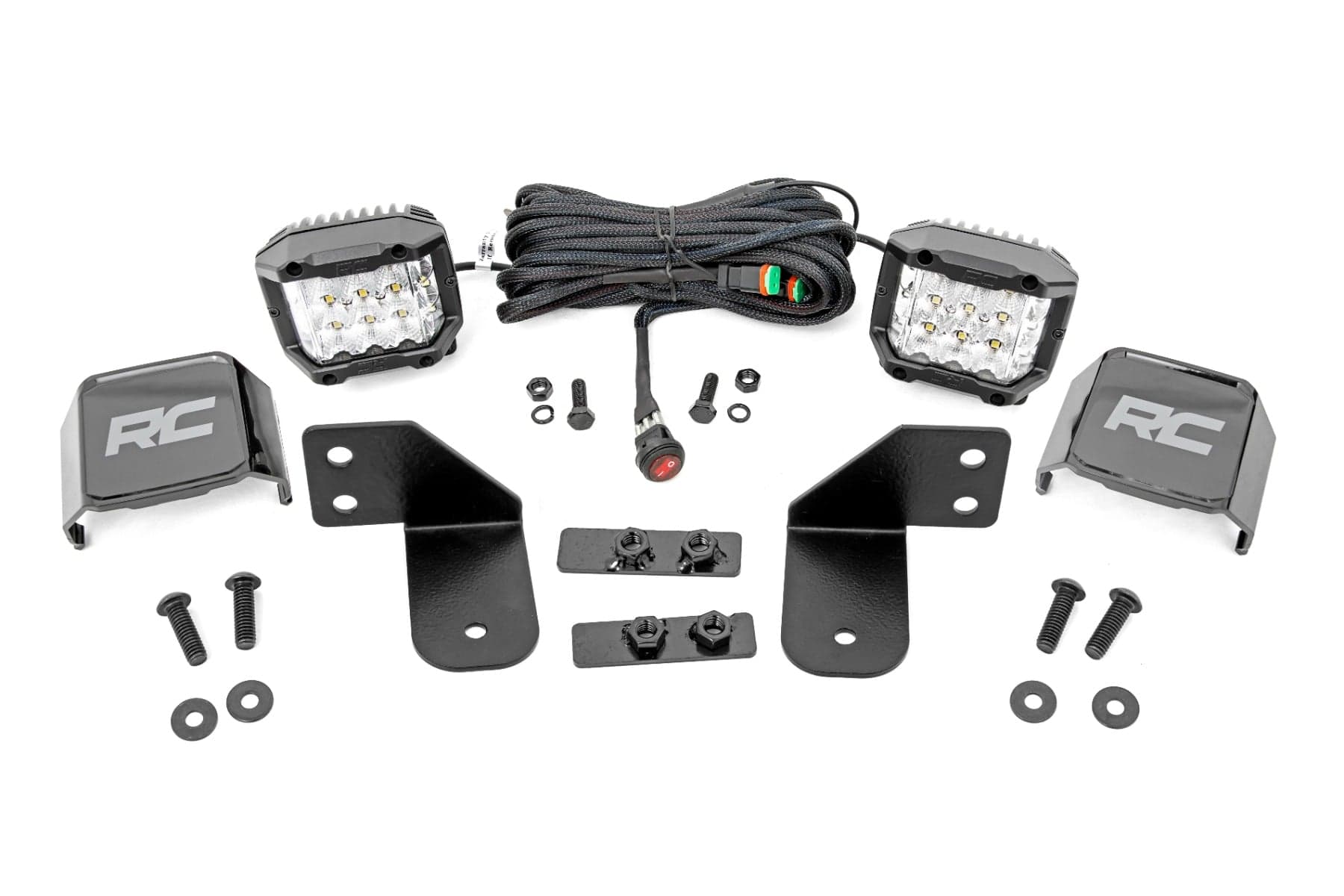 3-Inch Chrome Series LED Rear Cage Mount Kit for Polaris Ranger