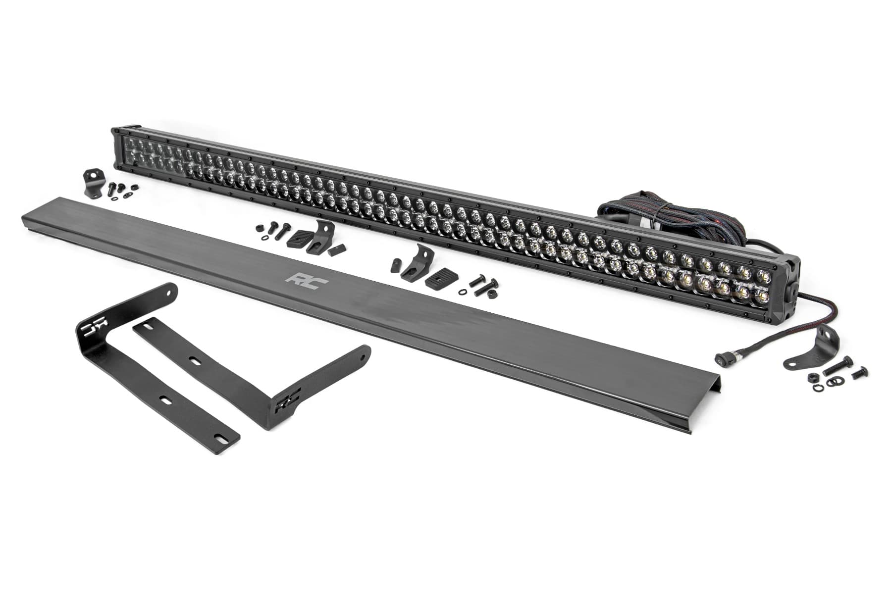 50-Inch Black Series Dual Row LED Light Bar Kit for Kubota RTV