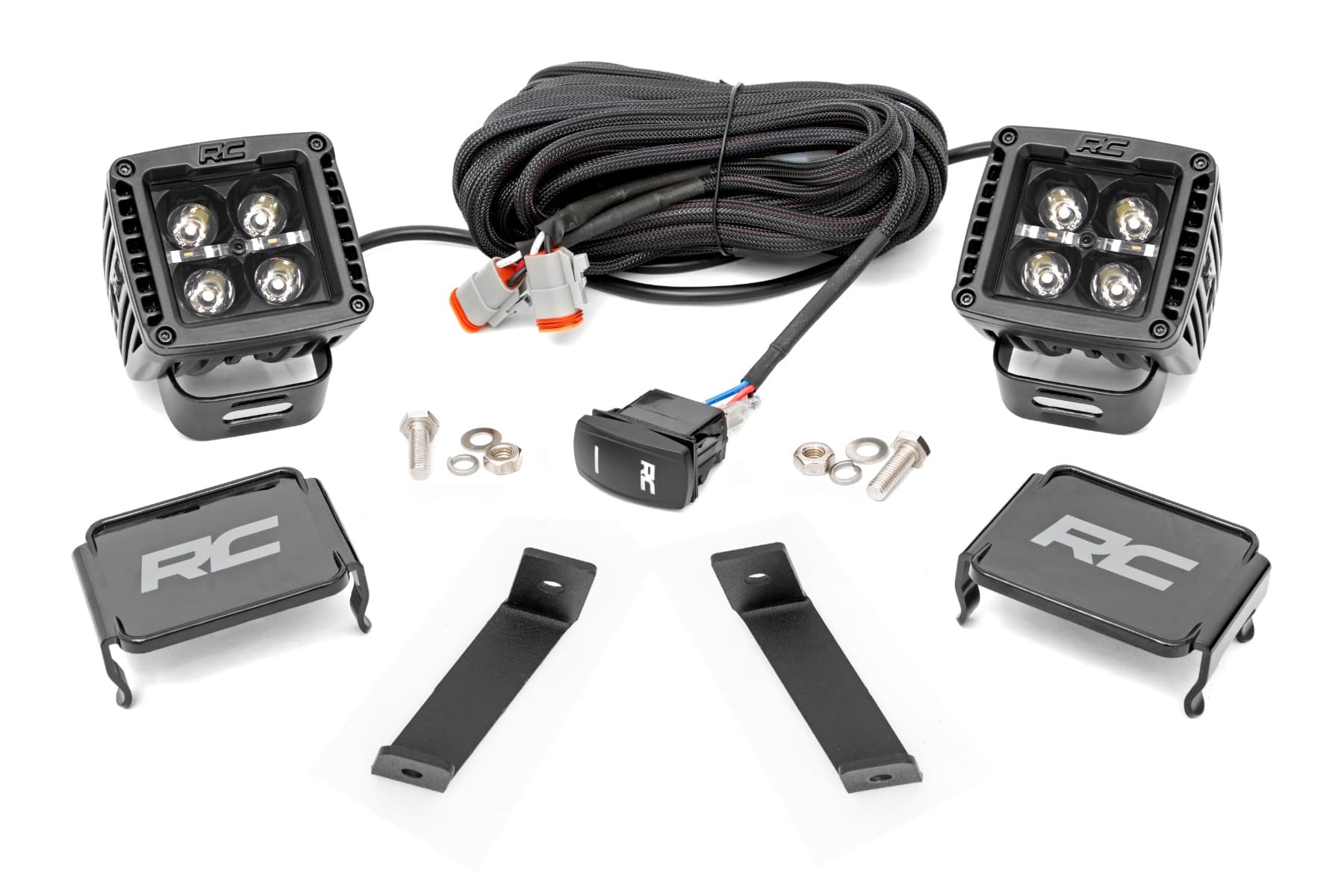 2-Inch Black Series LED Ditch Light Kit for 2014–2021 Jeep Cherokee