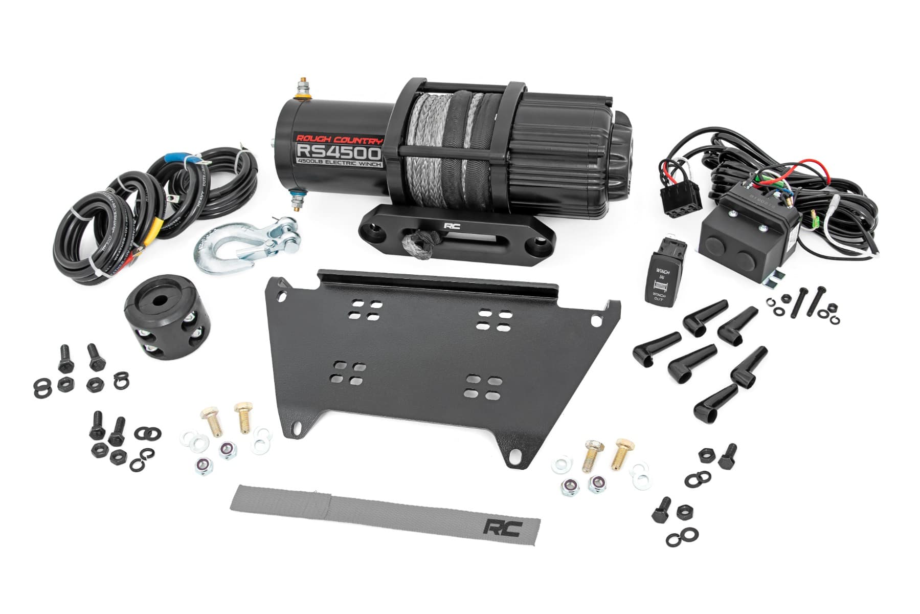 Winch Mount with 4500-Lb Winch for Polaris Ranger XP 1000