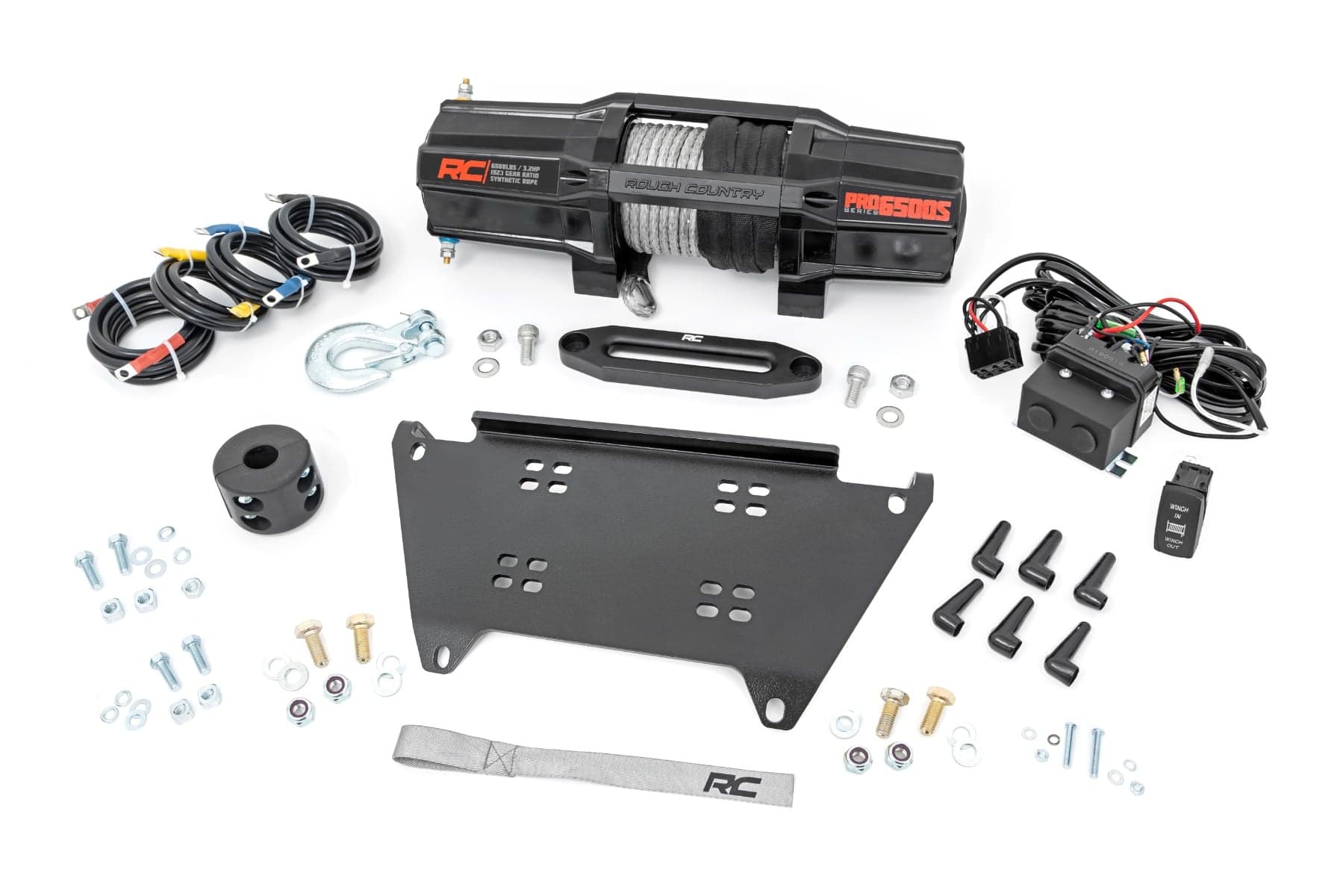 Polaris Ranger XP 1000 Winch Mount with 6500-Lb Winch
