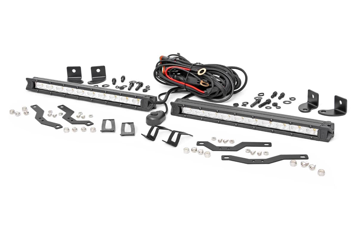 Dual 10-Inch Chrome Series LED Grille Kit for Ford F-150 (2018-2020)