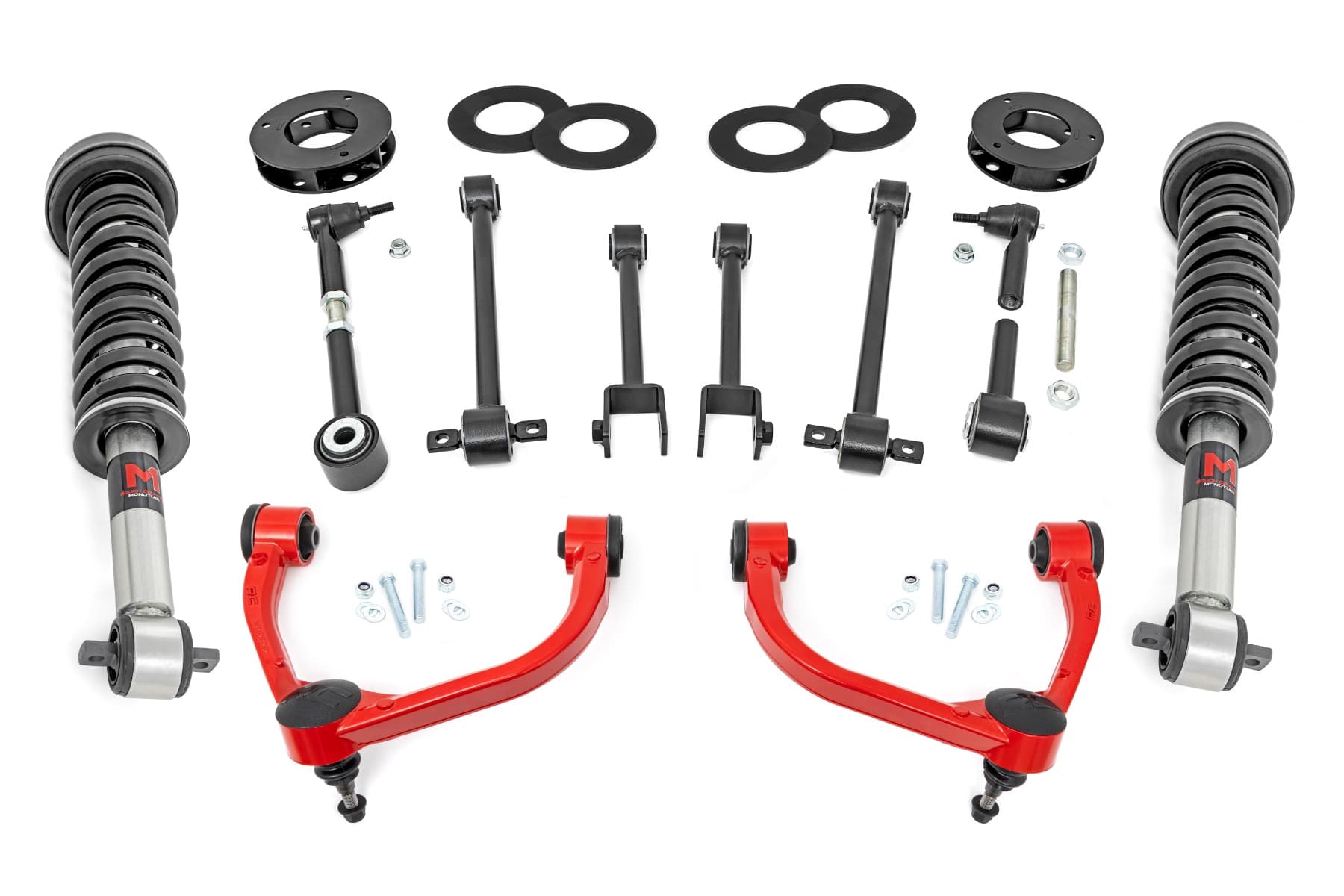 3-Inch Lift Kit with M1 Struts for 2018-2024 Ford Expedition 4WD — Red
